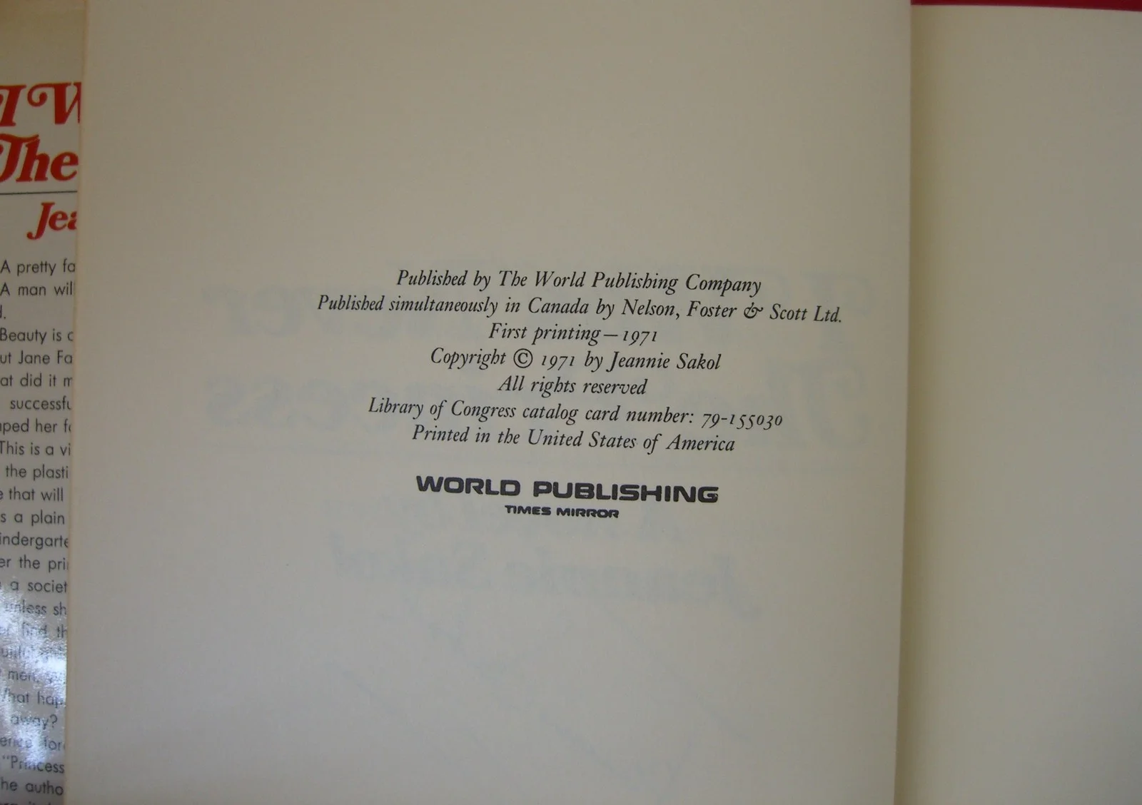 Jeannie Sakol Autographed Book to Dolores Sutton, image 4