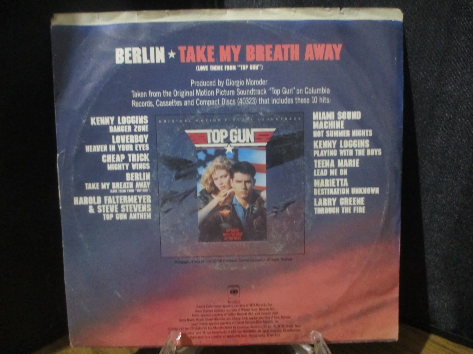 BERLIN TERRI NUNN signed/autographed vinyl record 45 #2 TAKE MY BREATH AWAY, image 5