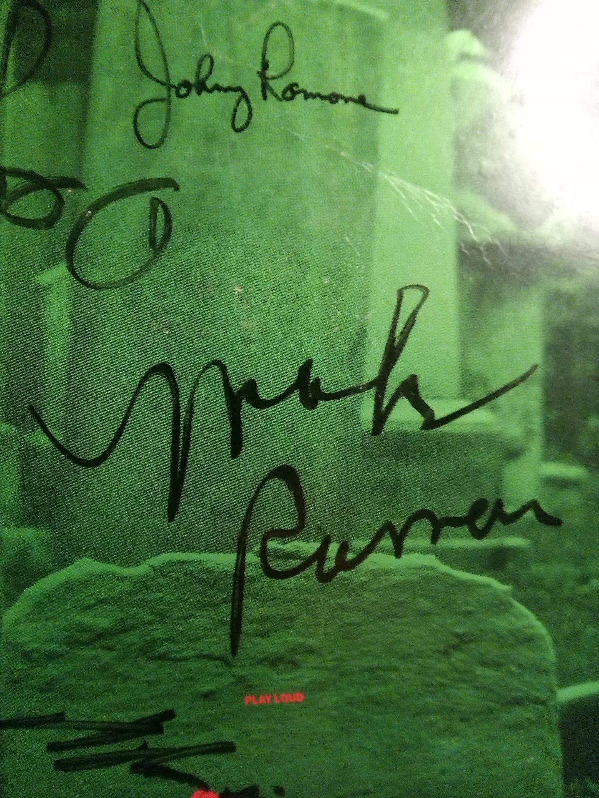 The Ramones "Halfway To Sanity ” Autographed, Sleeve only, Certified, COA, изображение 5