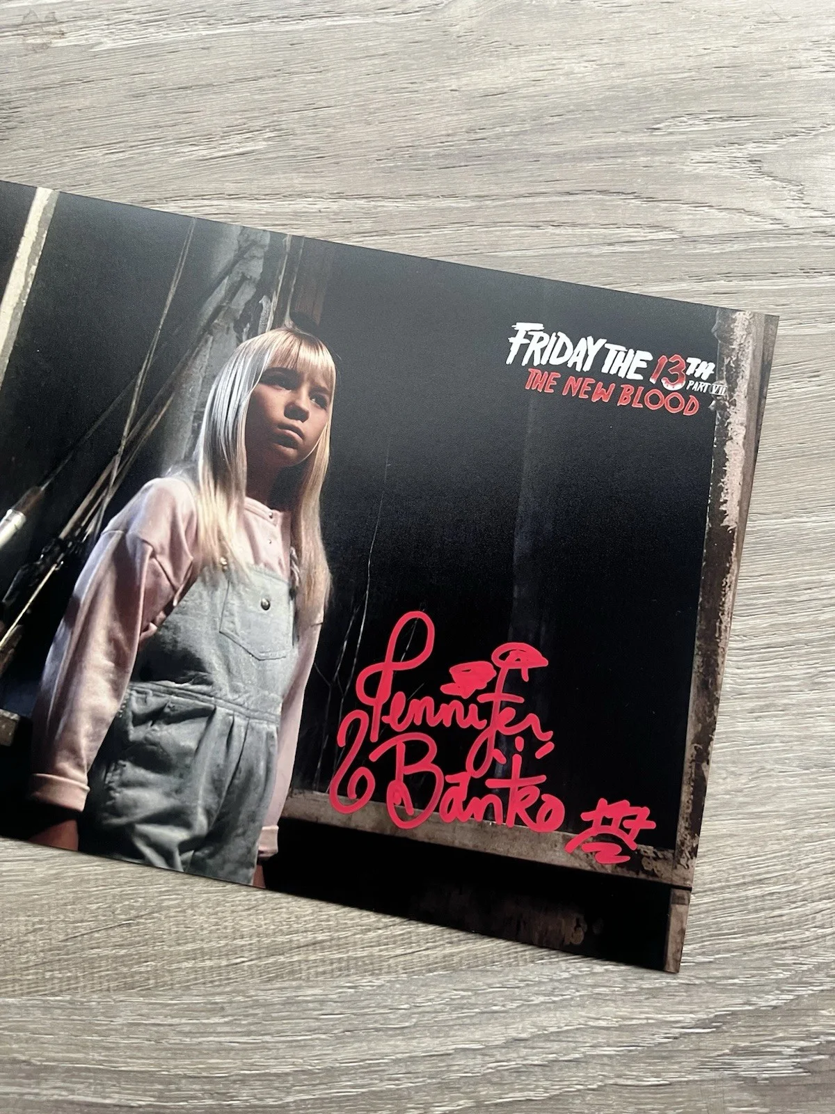 Jennifer Banko — Jennifer Banko Signed Friday The 13th New Blood 8x10 Photo JSA COA Horror Auto, изображение 4
