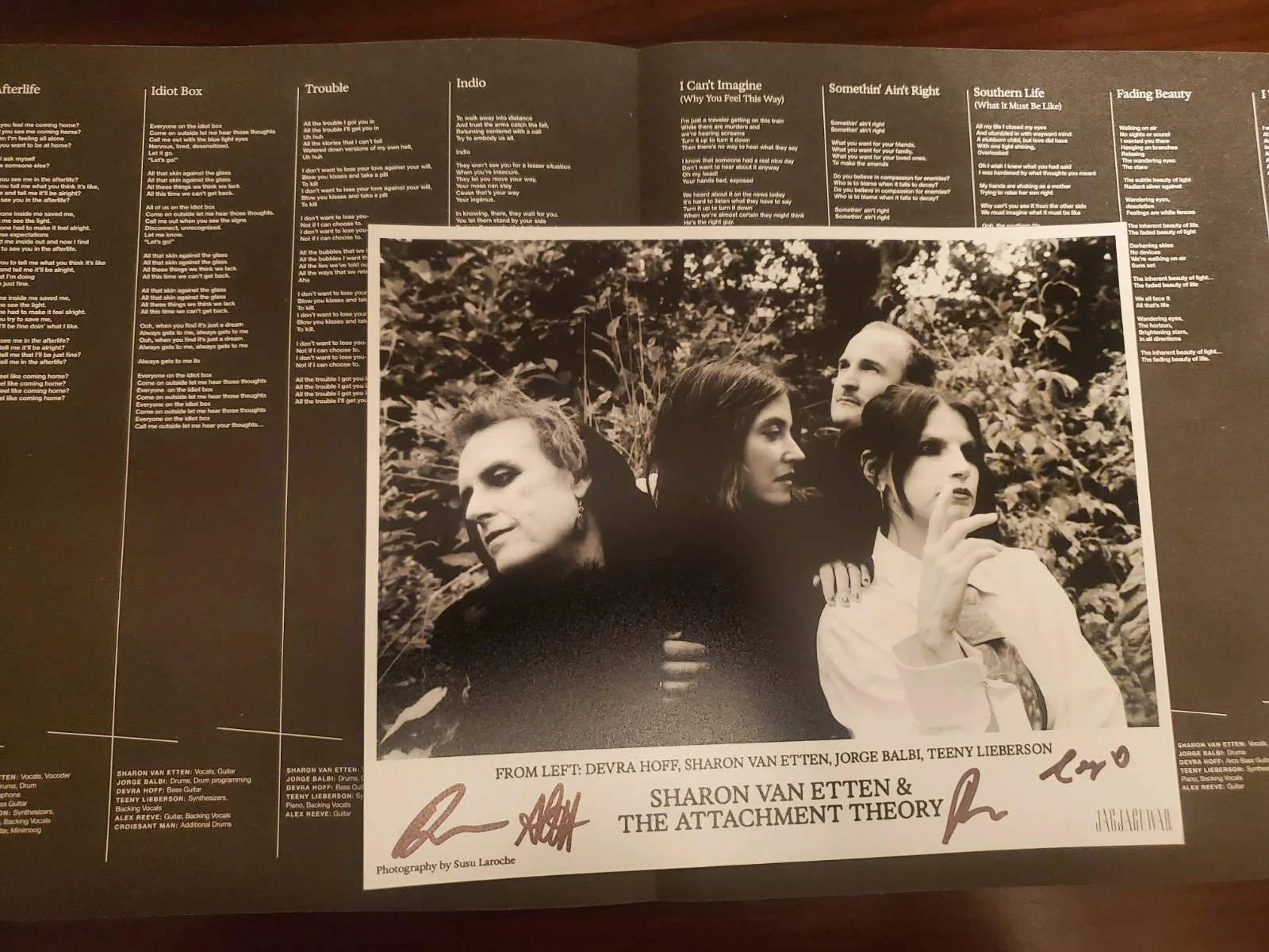 Sharon Van Etten & The Attachment Theory - Ltd Ed **SIGNED** Blue Marble Vinyl, изображение 2