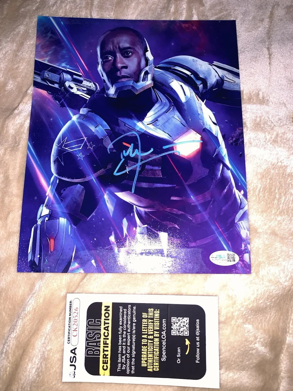 Don Cheadle — Don Cheadle JSA Signed Autographed Photo 8 x 10 Ironman Marvel War Machine, image 2