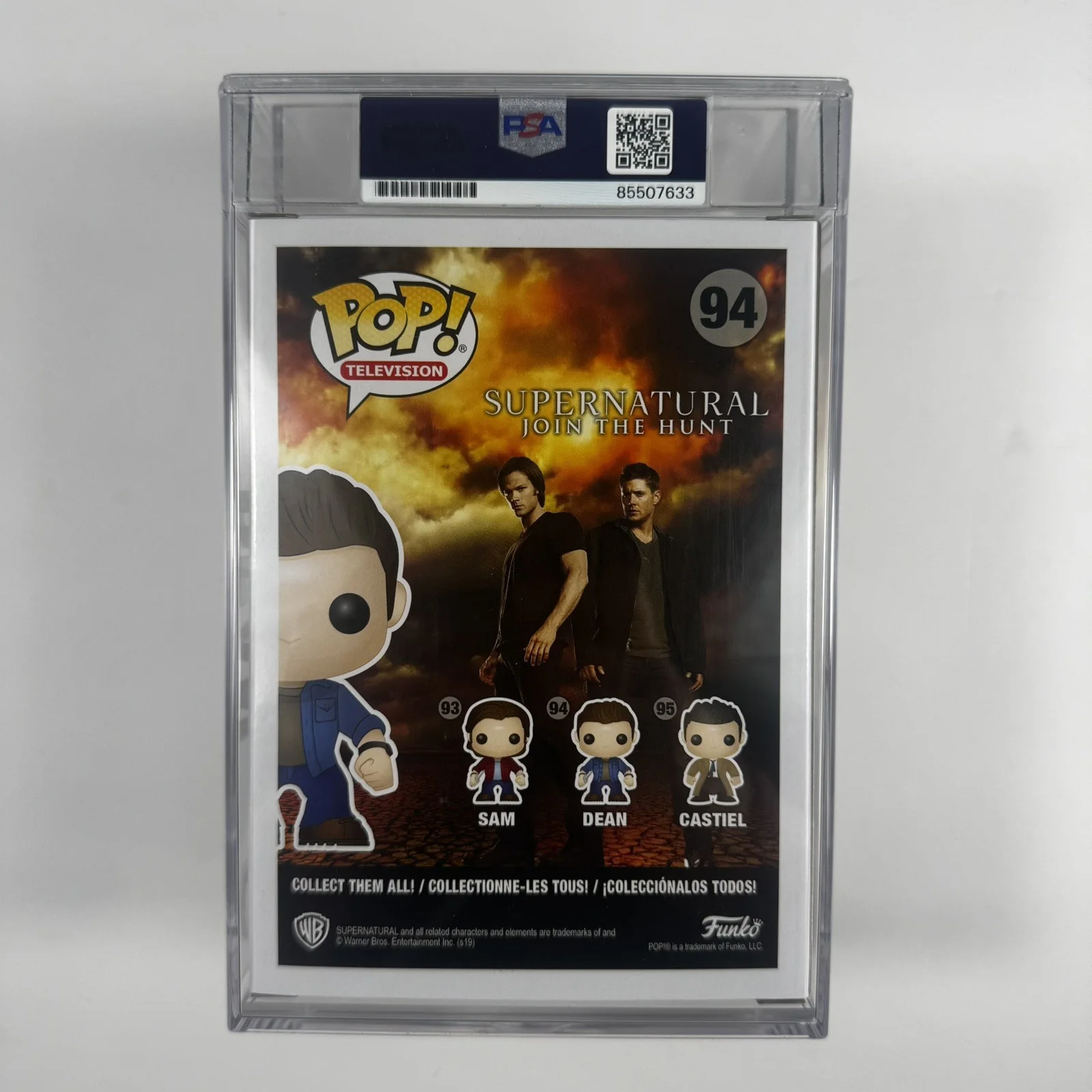 Jensen Ackles Signed Autograph Funko Pop #94 Dean Encapsulated PSA/DNA Authentic, image 2