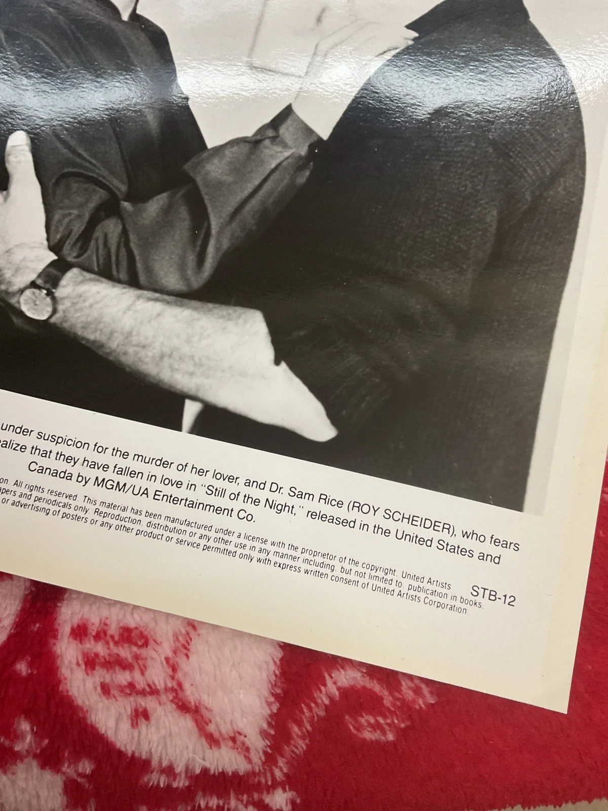ROY SCHEIDER Promo Photo Press Release MOVIE , NUMBERED ON REVERSE, image 3