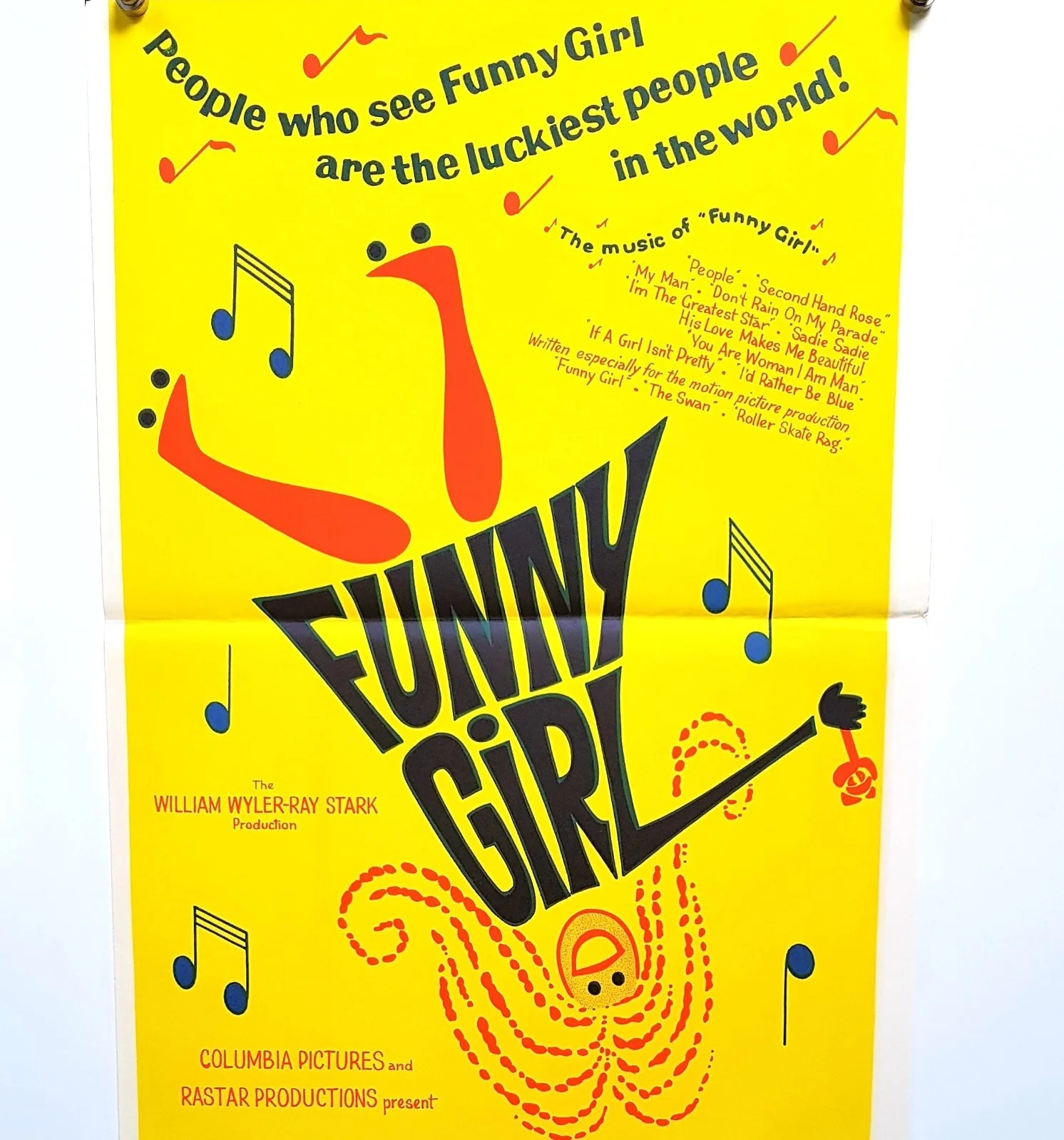 'FUNNY GIRL' (1967) - STREISAND /SHARIF / WYLER - AUS DAYBILL NEAR MINT/ UNUSED, изображение 2