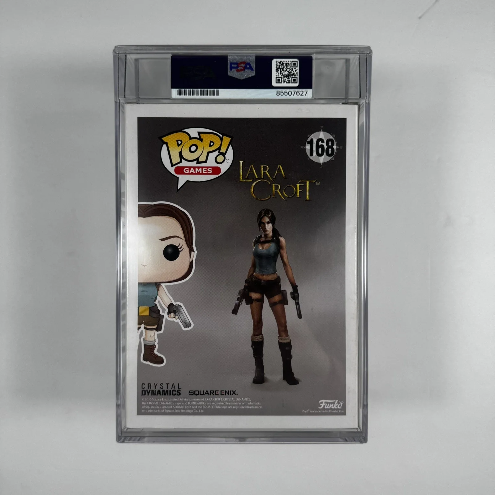 Angelina Jolie Signed Autograph Lara Croft Funko Pop 168 Encap PSA/DNA Authentic, image 2