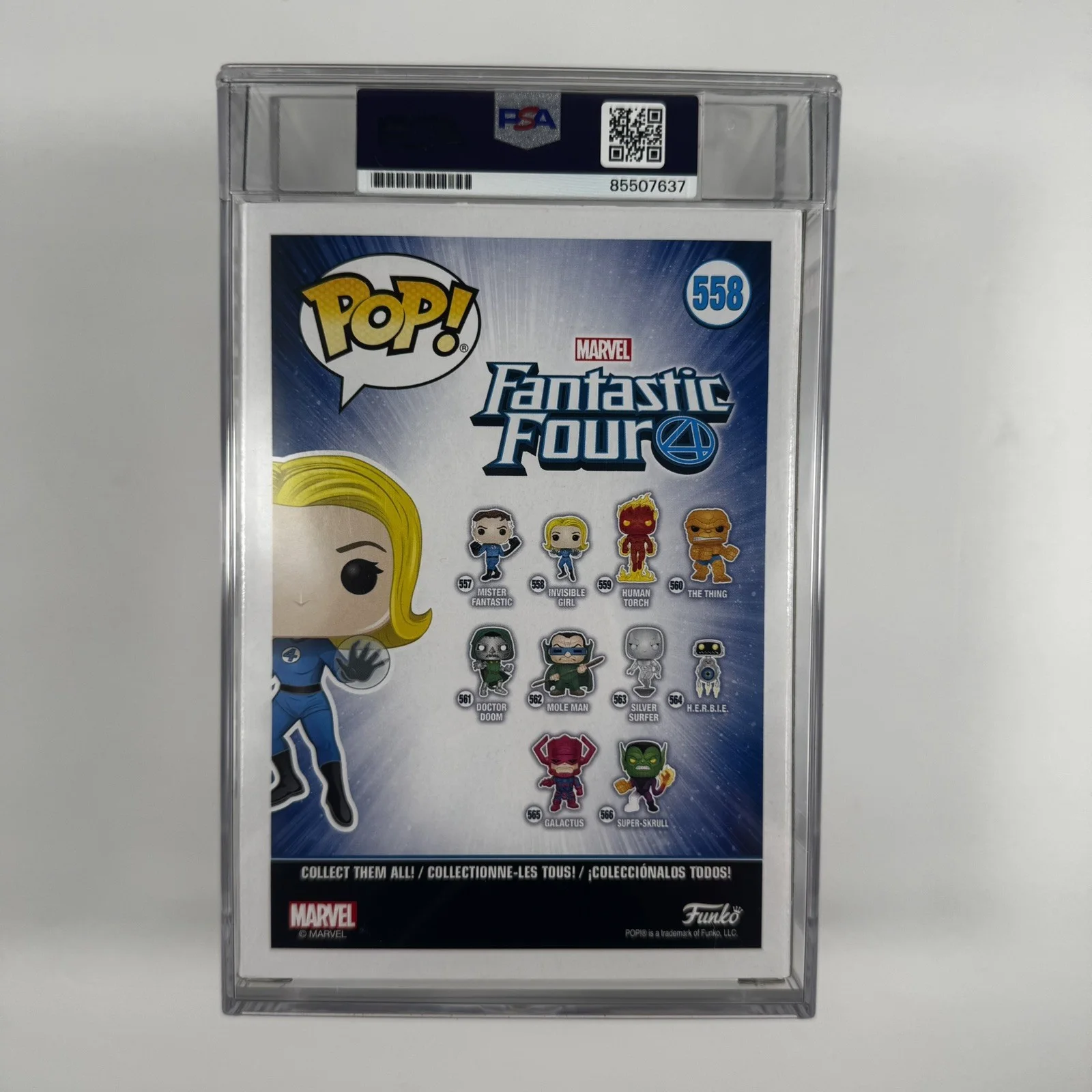 Jessica Alba Signed Autographed Invisible Girl Funko Pop #558 Encap PSA/DNA Coa, изображение 2
