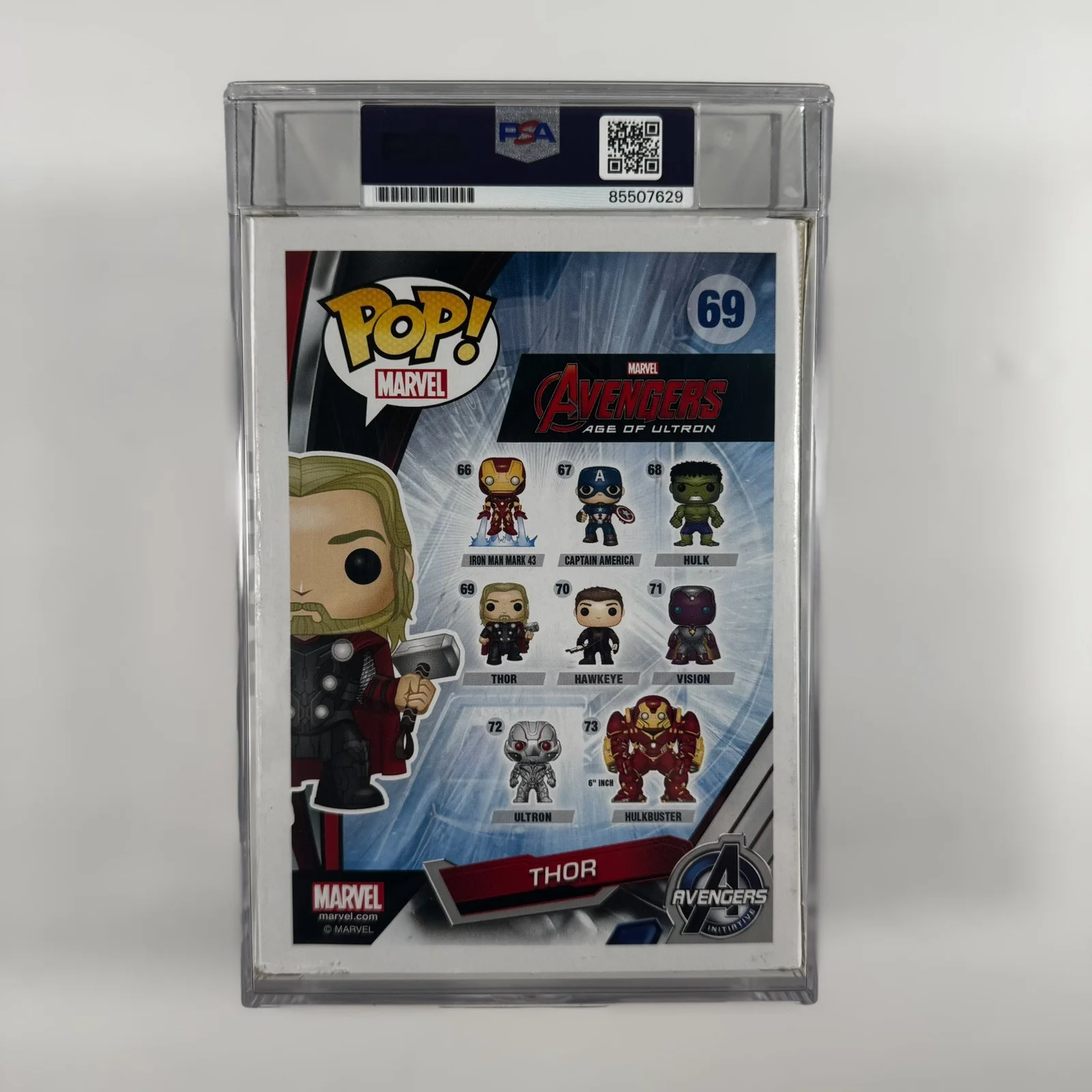 Chris Hemsworth Signed Avengers Age Of Ultron Thor Funko Pop #69 PSA/DNA COA, изображение 2