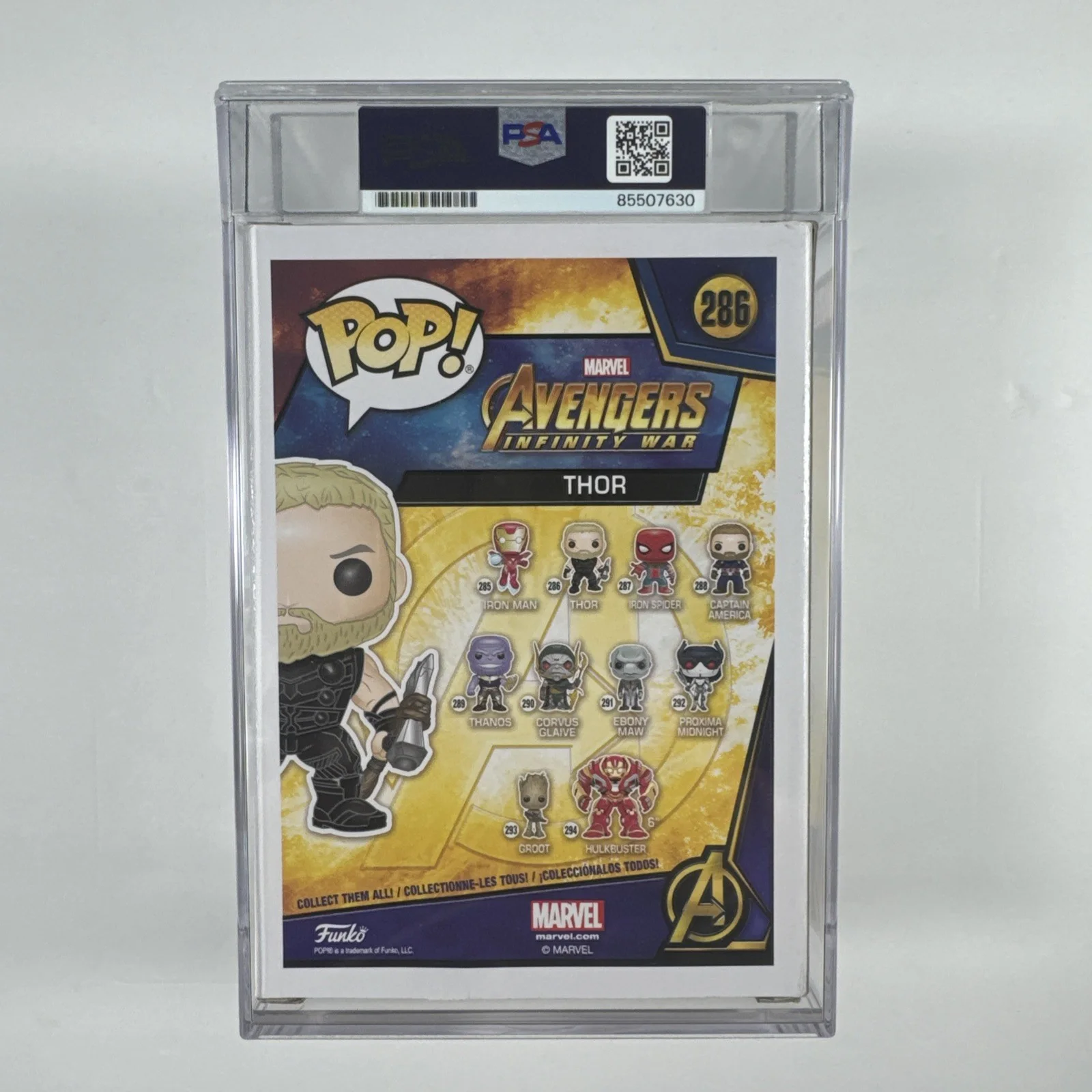 Chris Hemsworth Signed Autograph Thor Funko 286 Avengers Encap PSA/DNA Authentic, изображение 2