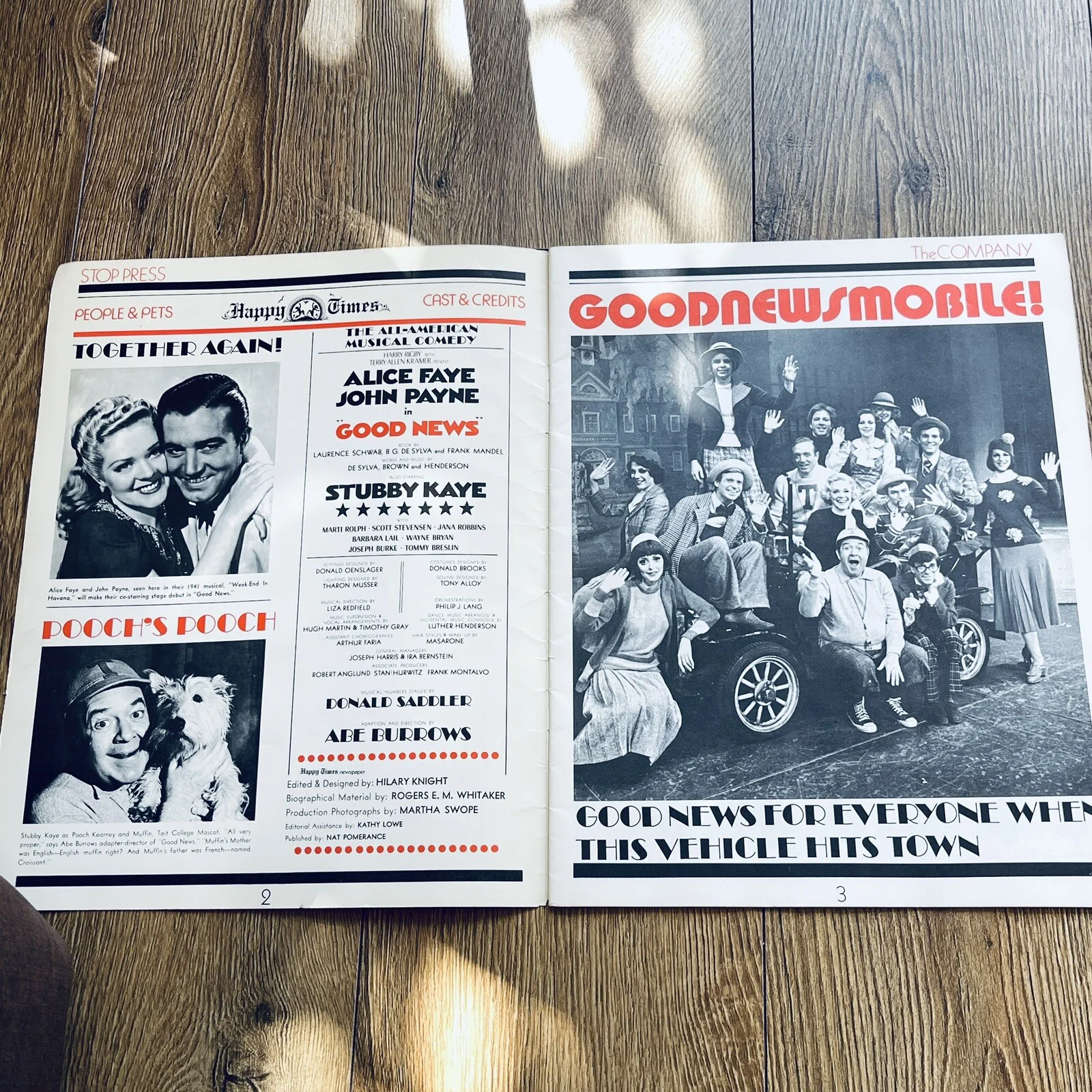 Good News 1974 Theatre Programme Alice Faye Vintage Musical Memorabilia, image 2