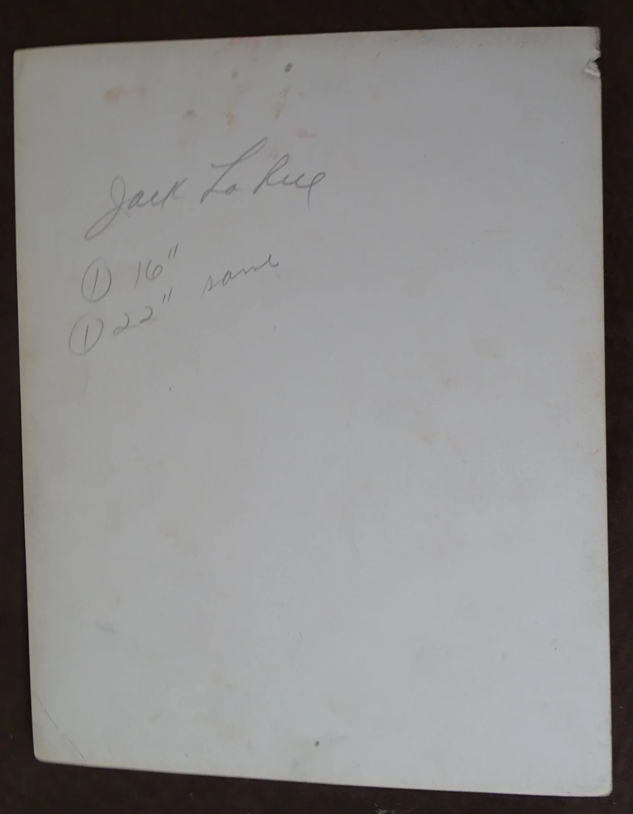 Jack La Rue Signed Photograph (A Farewell to Arms, 1930's Movies' gangster, etc), изображение 2