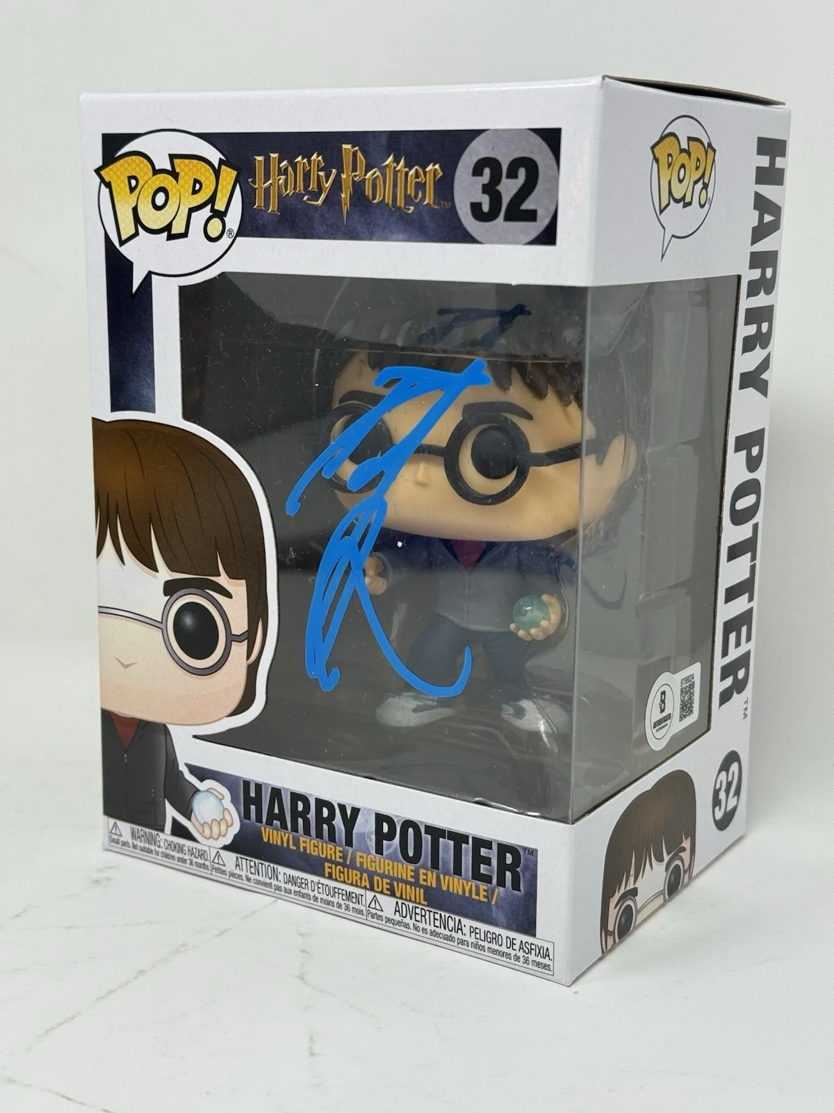 Daniel Radcliffe — Daniel Radcliffe Signed Autograph Harry Potter Funko Pop #32 Figure Beckett COA, image 3