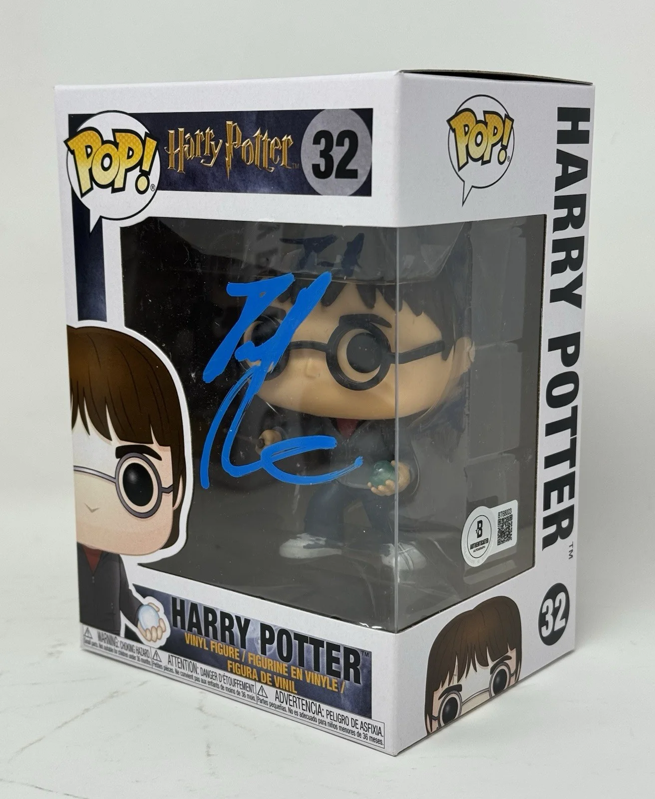 Daniel Radcliffe — Daniel Radcliffe Harry Potter Signed Autograph Funko Pop #32 Figure Beckett COA, изображение 3