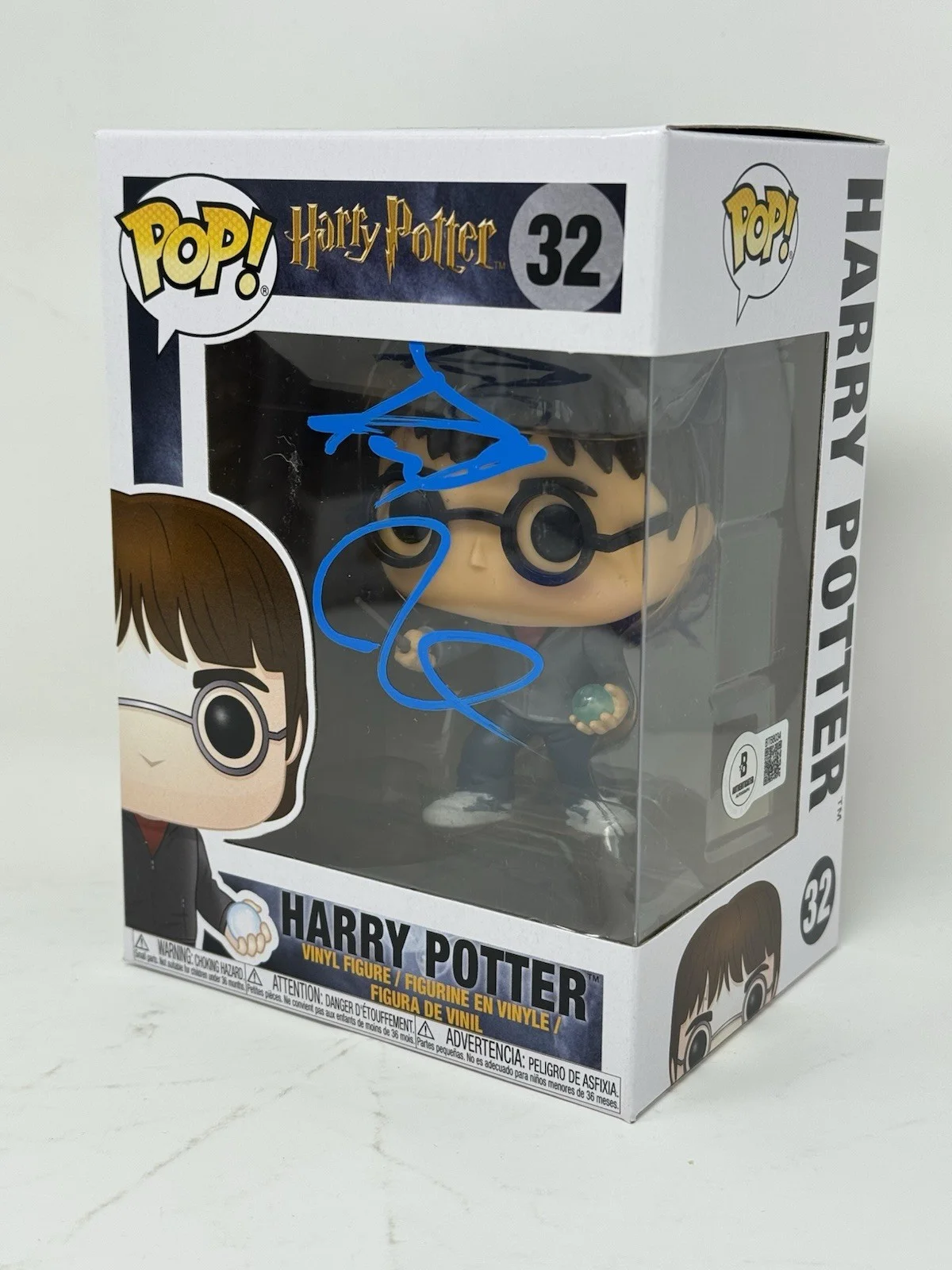 Daniel Radcliffe — Daniel Radcliffe Harry Potter Signed Autograph Funko Pop #32 Figure Beckett COA, изображение 3