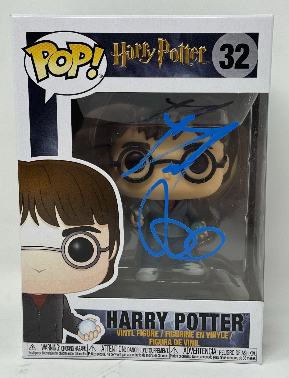 Daniel Radcliffe — Daniel Radcliffe Harry Potter Signed Autograph Funko Pop #32 Figure Beckett COA, image 3