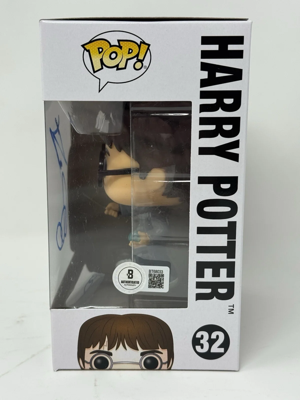 Daniel Radcliffe — Daniel Radcliffe Harry Potter Signed Autograph Funko Pop #32 Figure Beckett COA, image 4