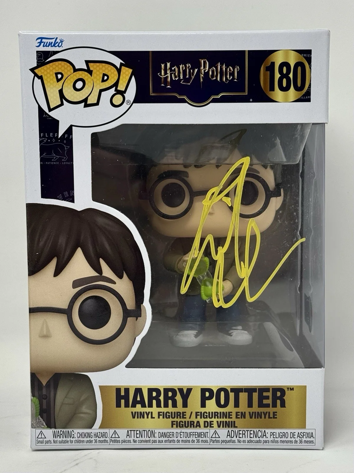Daniel Radcliffe — Daniel Radcliffe Harry Potter Signed Autograph Funko Pop #32 Figure Beckett COA, image 2