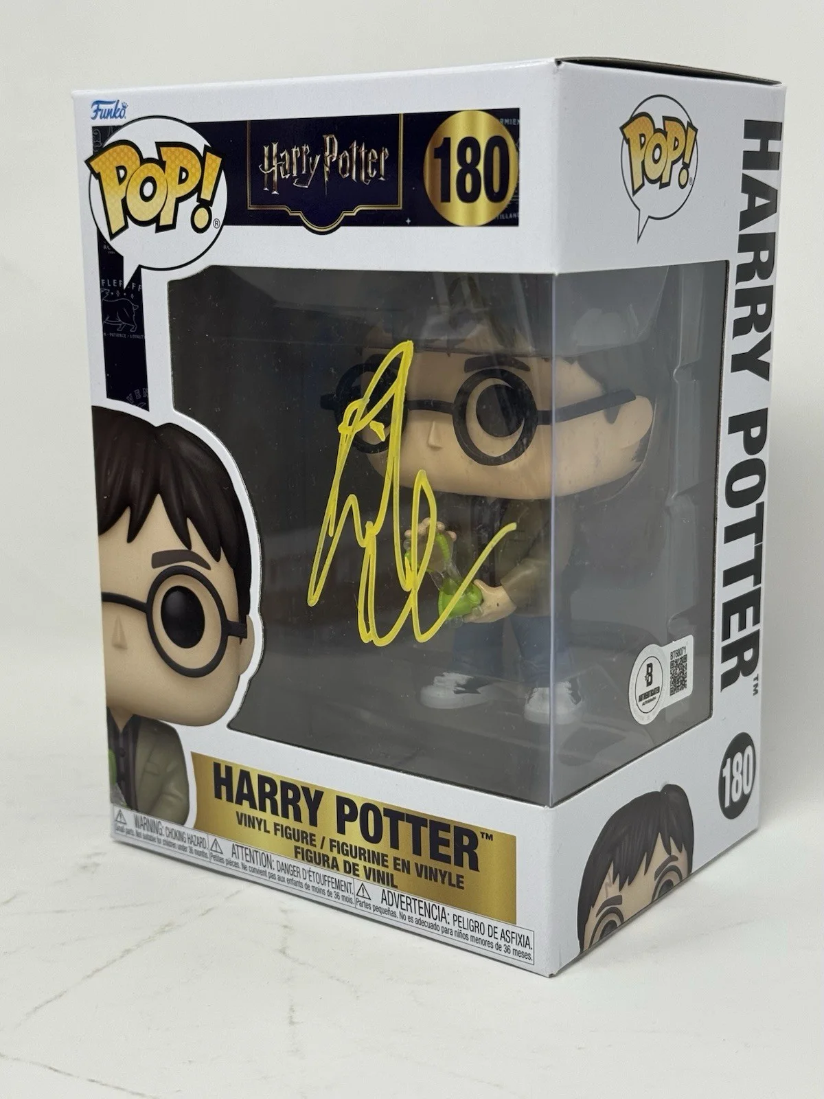 Daniel Radcliffe — Daniel Radcliffe Harry Potter Signed Autograph Funko Pop #32 Figure Beckett COA, image 3