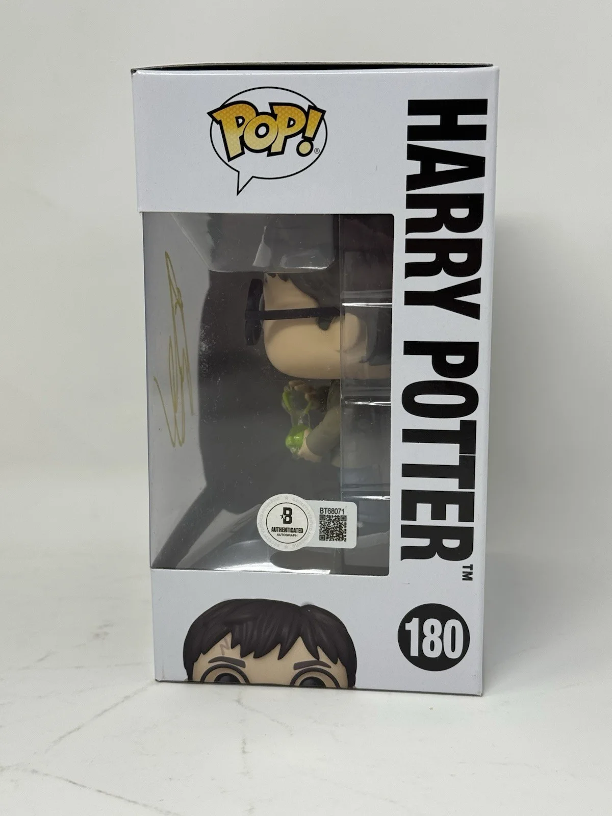 Daniel Radcliffe — Daniel Radcliffe Harry Potter Signed Autograph Funko Pop #32 Figure Beckett COA, image 4