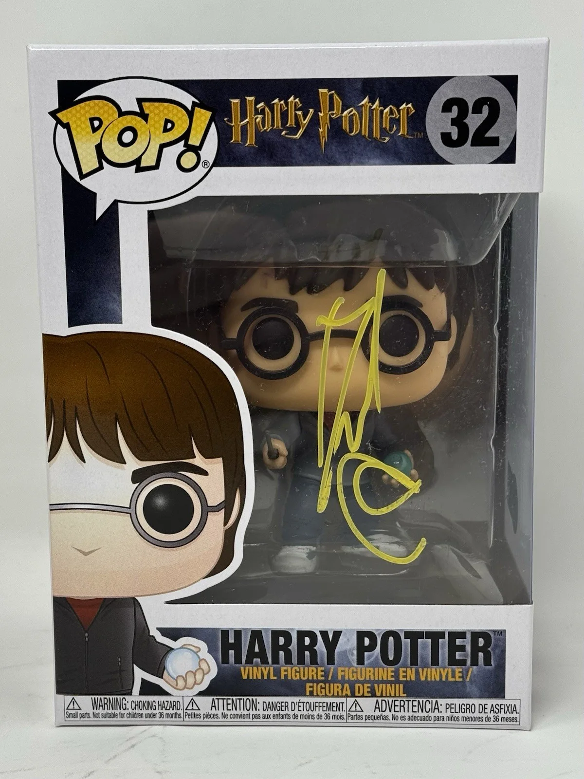 Daniel Radcliffe — Daniel Radcliffe Harry Potter Signed Autograph Funko Pop #32 Figure Beckett COA, изображение 2