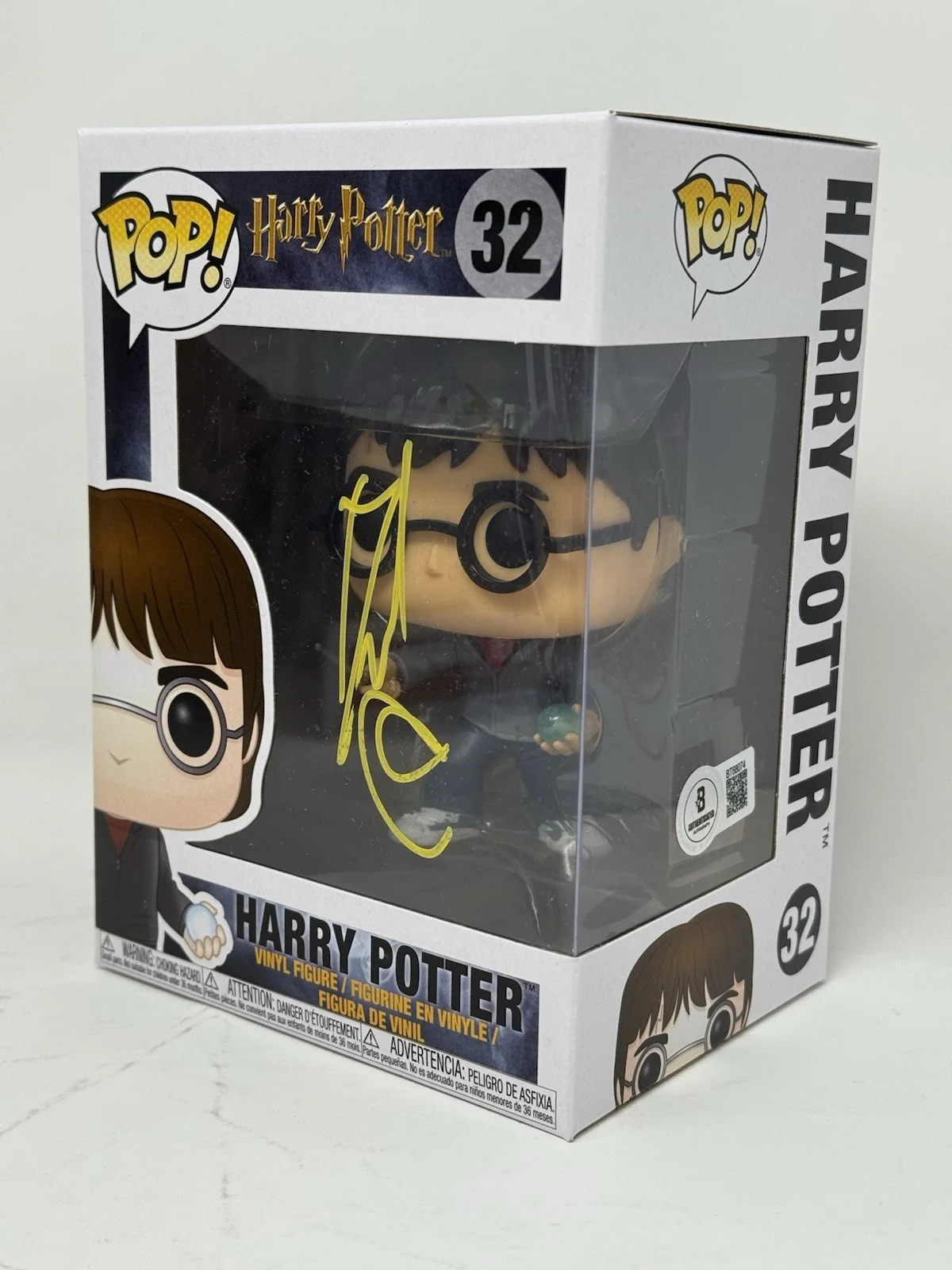 Daniel Radcliffe — Daniel Radcliffe Harry Potter Signed Autograph Funko Pop #32 Figure Beckett COA, изображение 3