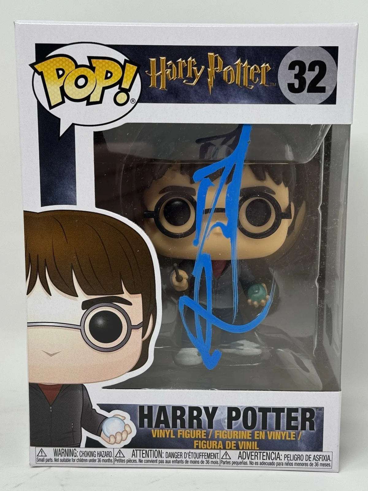 Daniel Radcliffe — Daniel Radcliffe Harry Potter Signed Autograph Funko Pop #32 Figure Beckett COA, изображение 2
