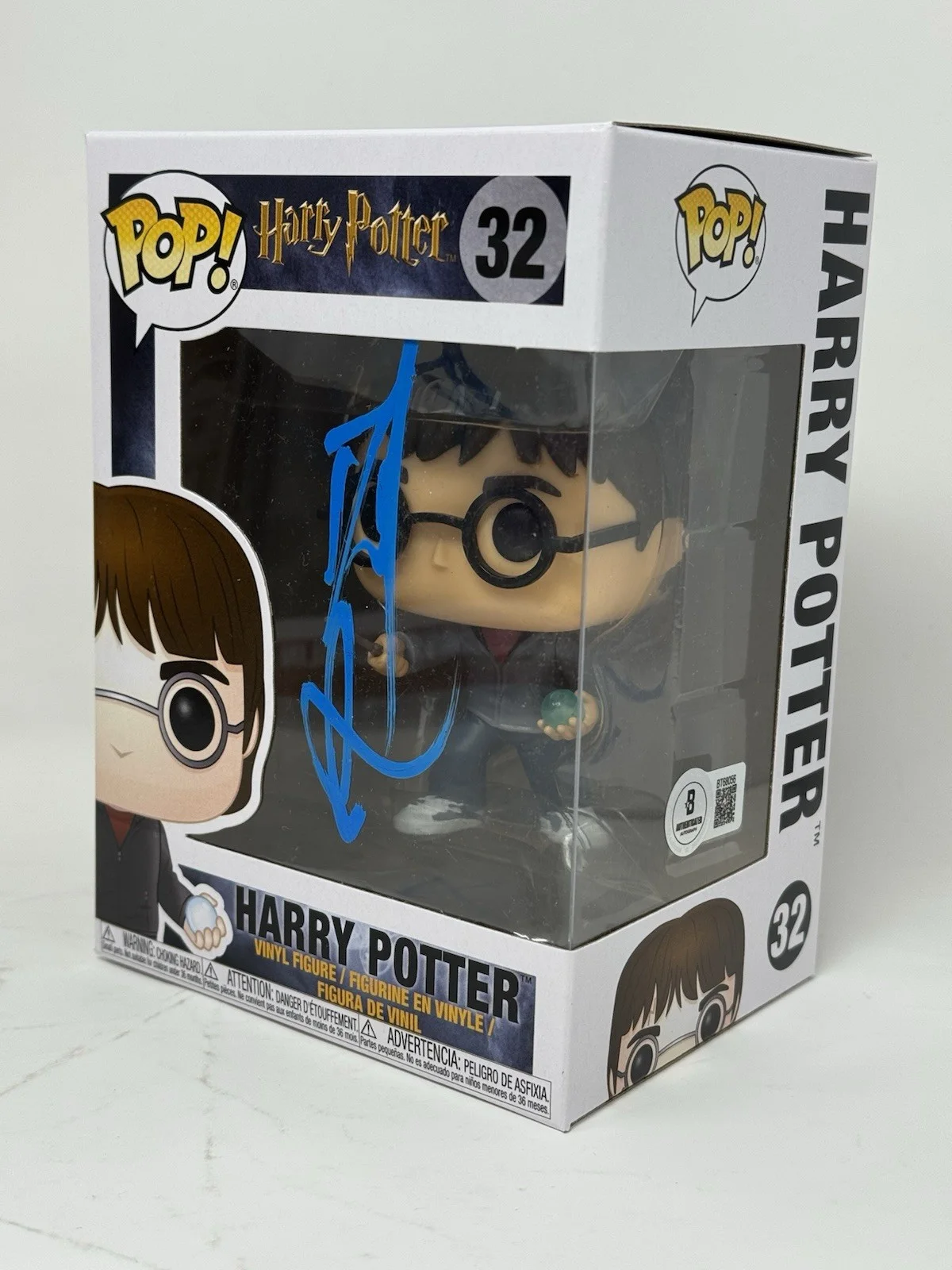 Daniel Radcliffe — Daniel Radcliffe Harry Potter Signed Autograph Funko Pop #32 Figure Beckett COA, изображение 3