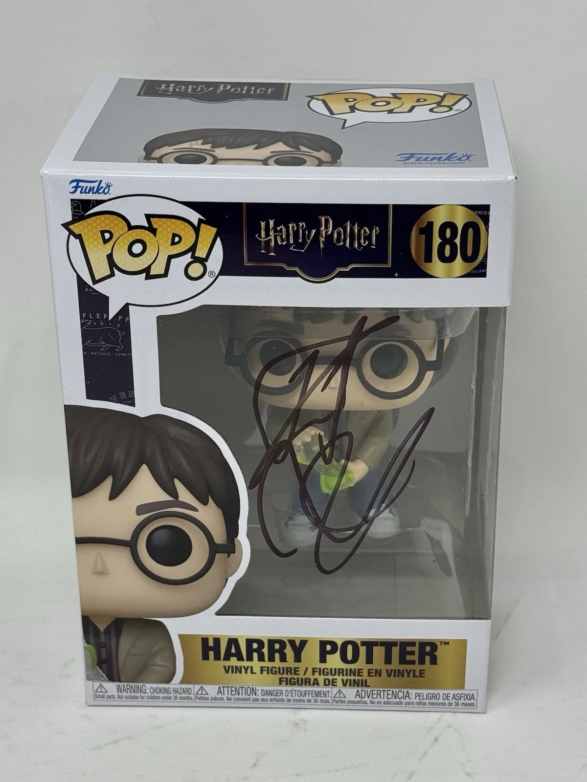 Daniel Radcliffe — Daniel Radcliffe Signed Harry Potter Funko Pop #180 Autograph Figure Beckett COA, изображение 2