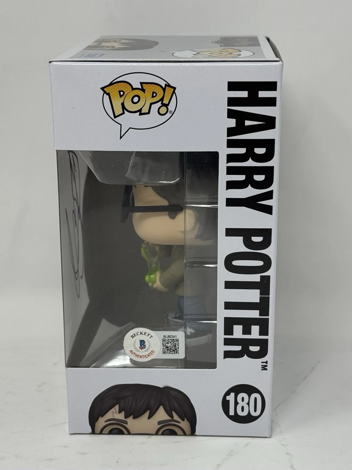 Daniel Radcliffe — Daniel Radcliffe Signed Harry Potter Funko Pop #180 Autograph Figure Beckett COA, изображение 4