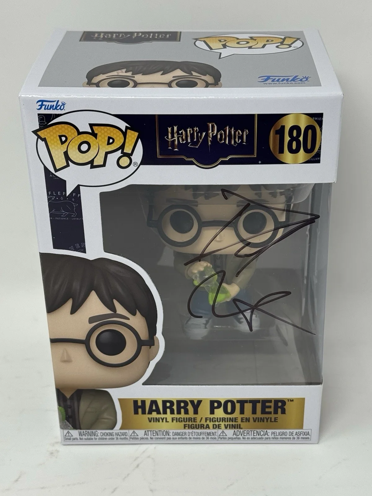 Daniel Radcliffe — Daniel Radcliffe Signed Harry Potter Funko Pop #180 Autograph Figure Beckett COA, изображение 5