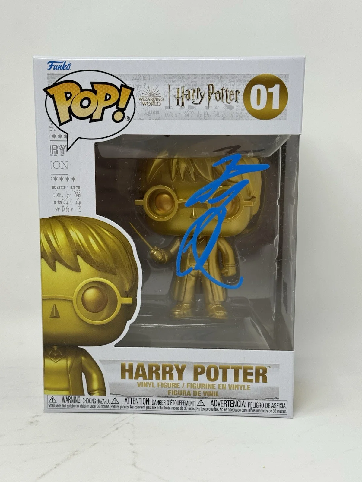 Daniel Radcliffe — Daniel Radcliffe Signed Harry Potter Funko Pop #01 Autograph Figure Beckett COA, image 2