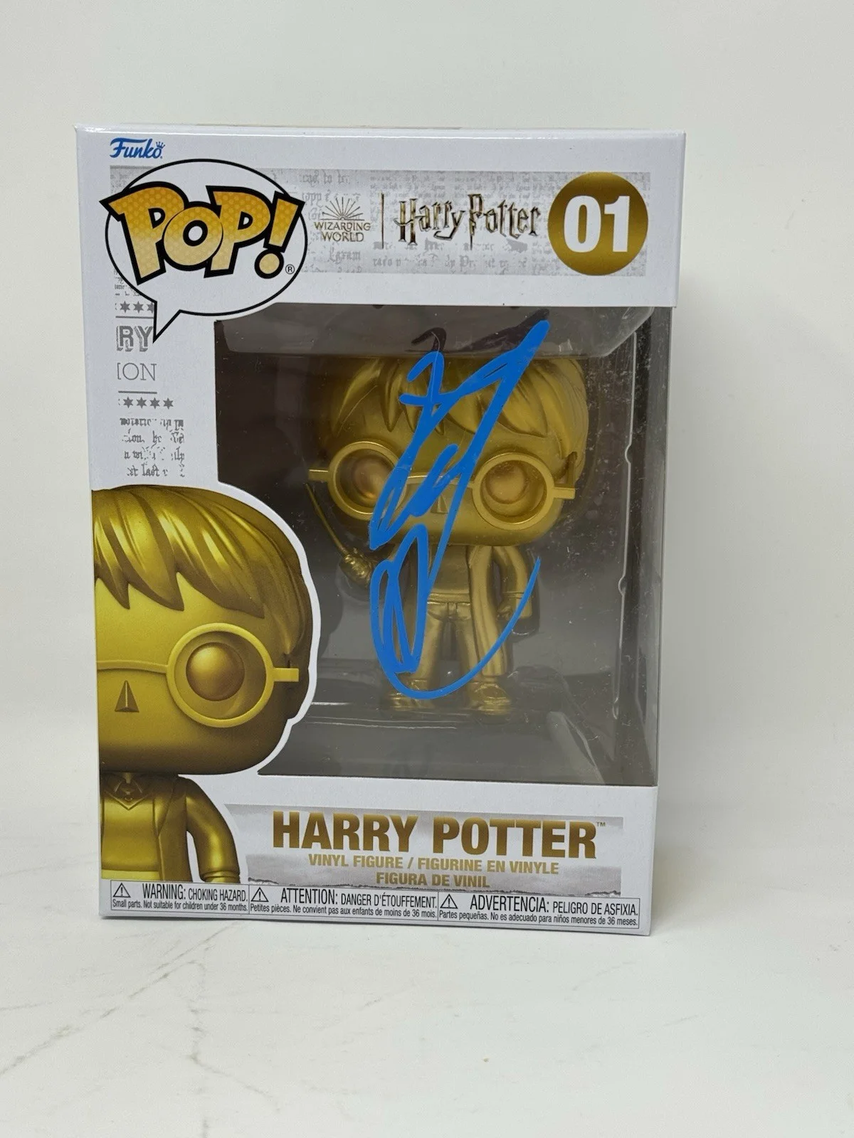 Daniel Radcliffe — Daniel Radcliffe Signed Harry Potter Funko Pop #01 Autograph Figure Beckett COA, image 5