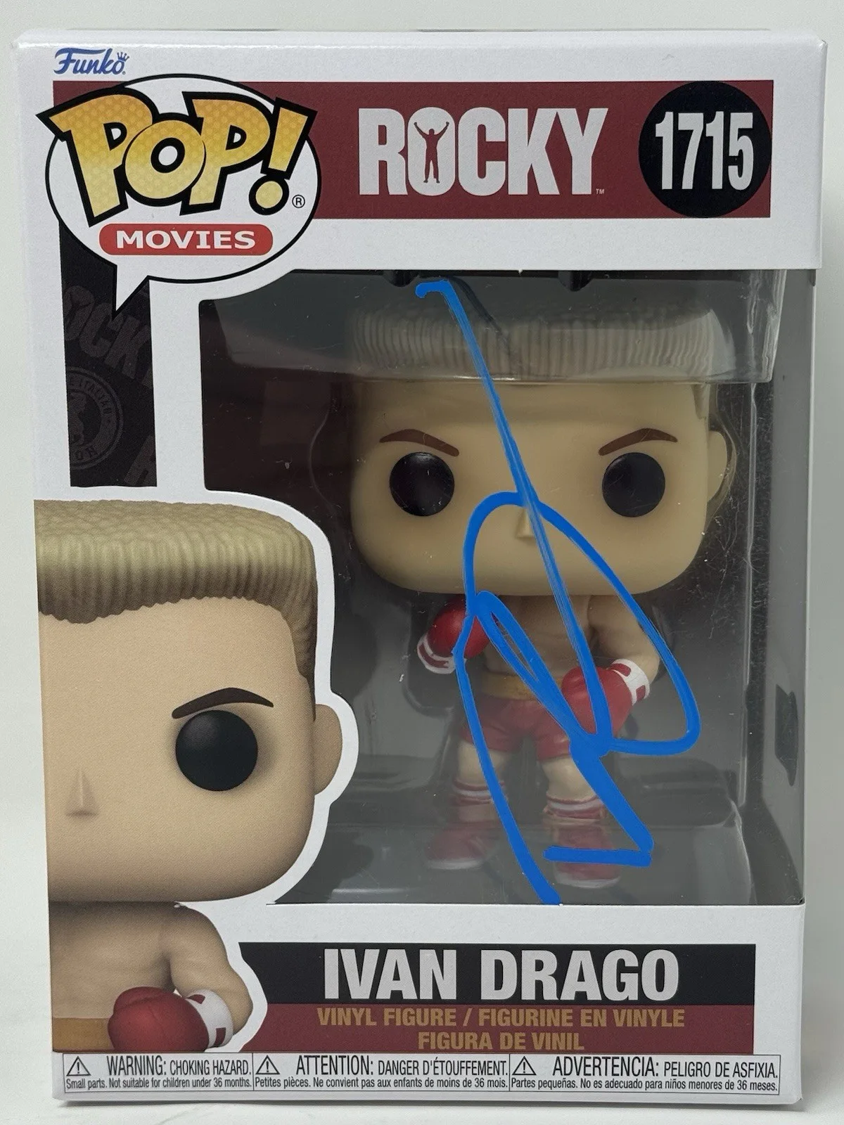 Dolph Lundgren — Dolph Lundgren Signed Ivan Drago Funko Pop Rocky IV #1715 Autograph Beckett COA, изображение 2
