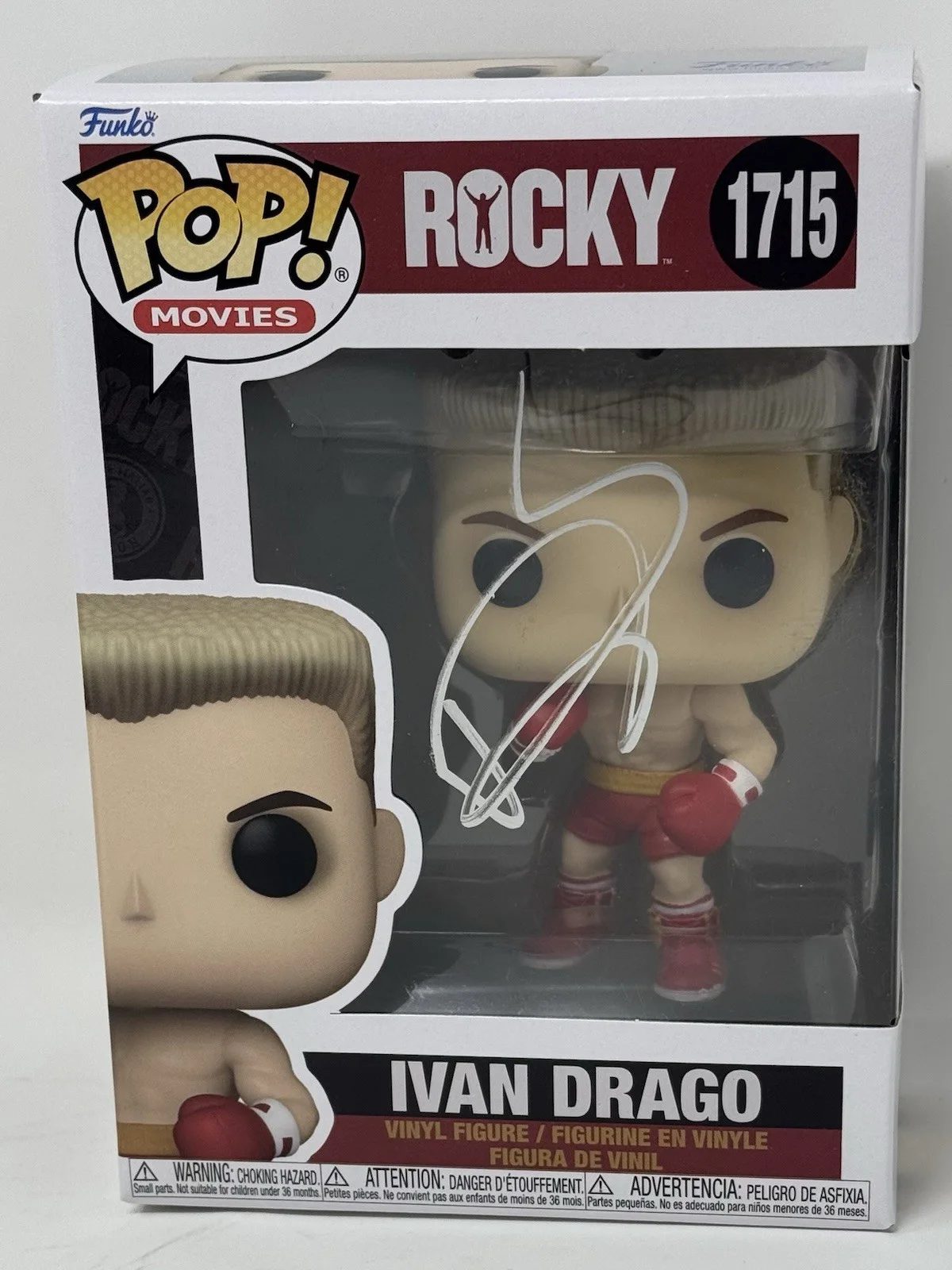 Dolph Lundgren — Dolph Lundgren Rocky IV Signed Ivan Drago Funko Pop #1715 Autograph Beckett COA, изображение 2