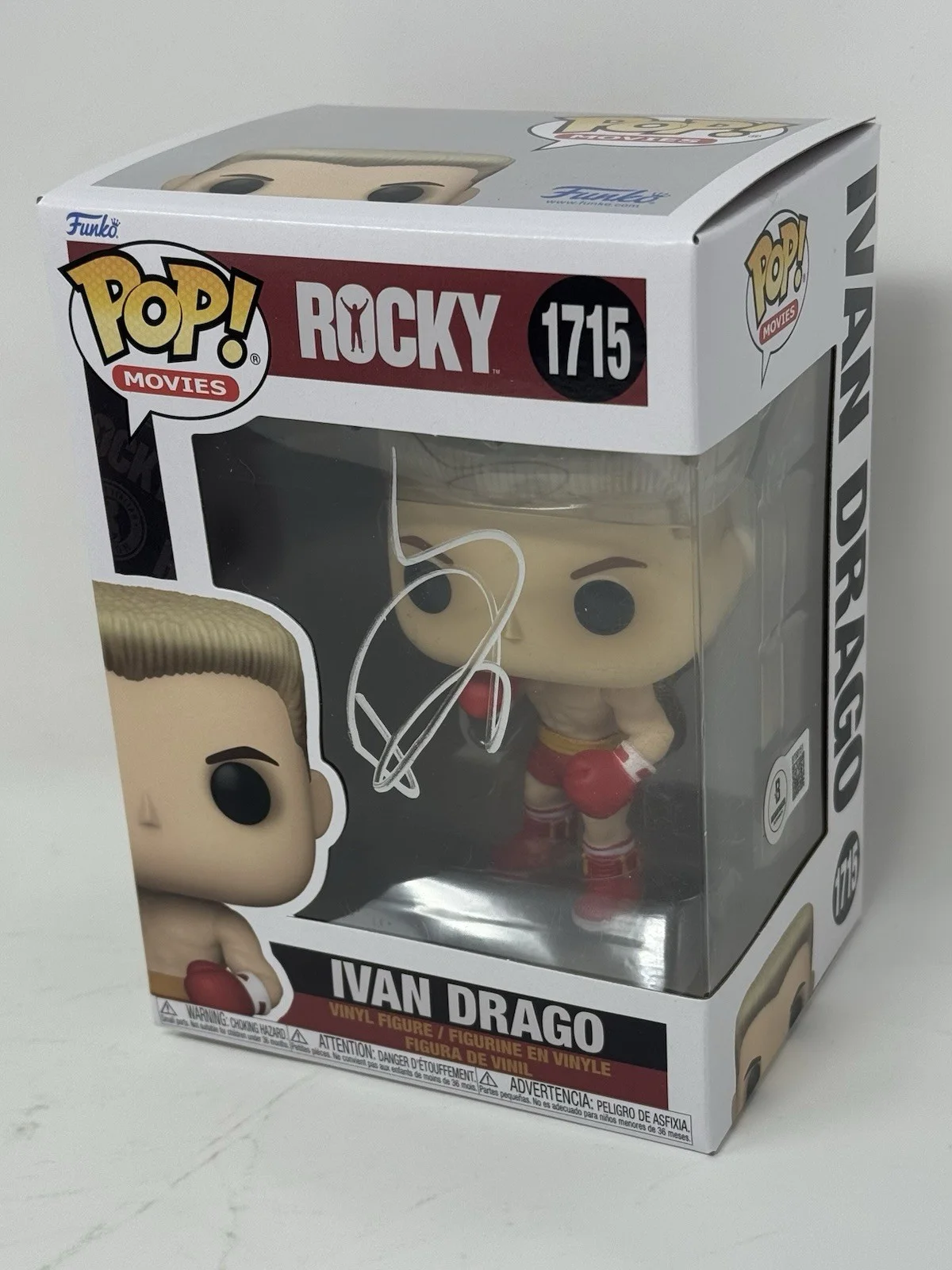 Dolph Lundgren — Dolph Lundgren Rocky IV Signed Ivan Drago Funko Pop #1715 Autograph Beckett COA, изображение 3