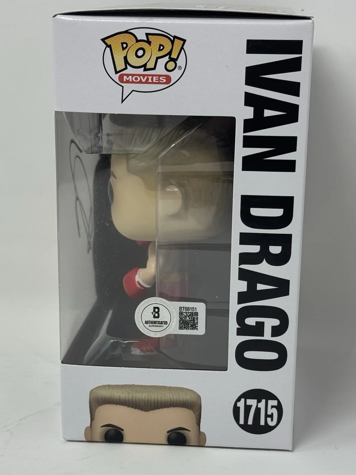 Dolph Lundgren — Dolph Lundgren Rocky IV Signed Ivan Drago Funko Pop #1715 Autograph Beckett COA, изображение 4