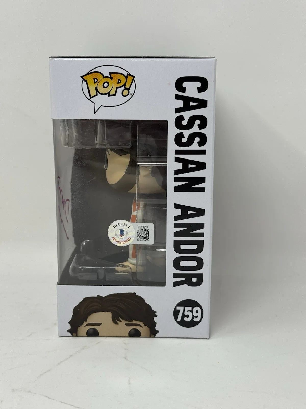 Diego Luna — Diego Luna Signed Star Wars Cassian Andor Funko Pop 759 Autograph Beckett COA, изображение 3