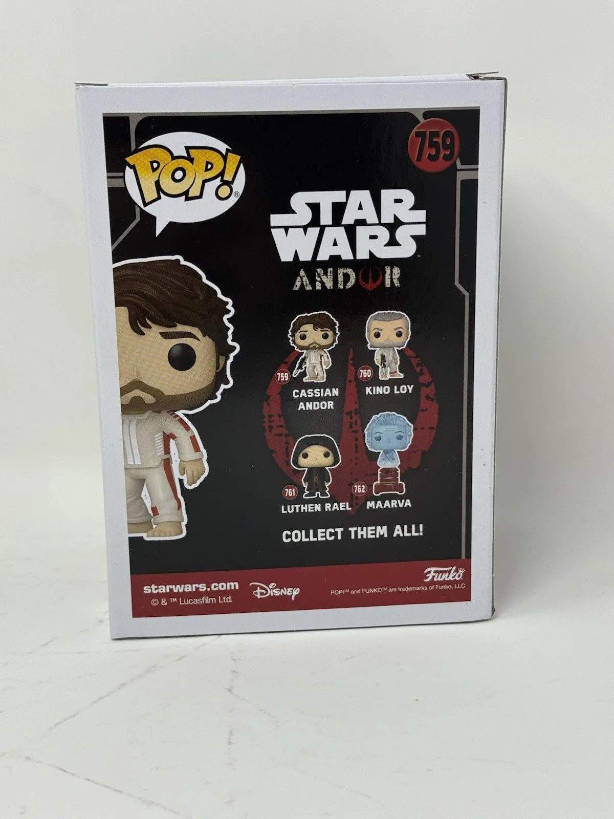 Diego Luna — Diego Luna Signed Star Wars Cassian Andor Funko Pop 759 Autograph Beckett COA, изображение 4