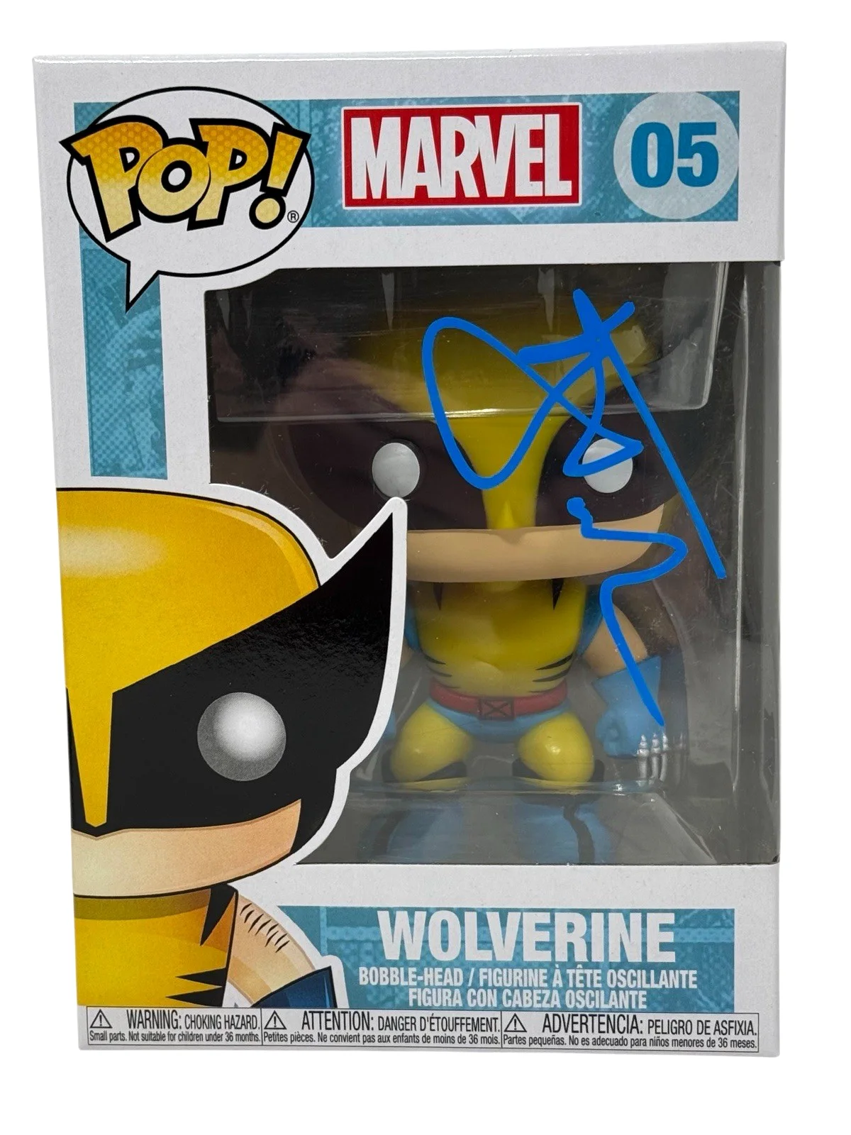 Hugh Jackman — Hugh Jackman X-Men Wolverine Signed Autograph Funko Pop Marvel #05 Beckett COA