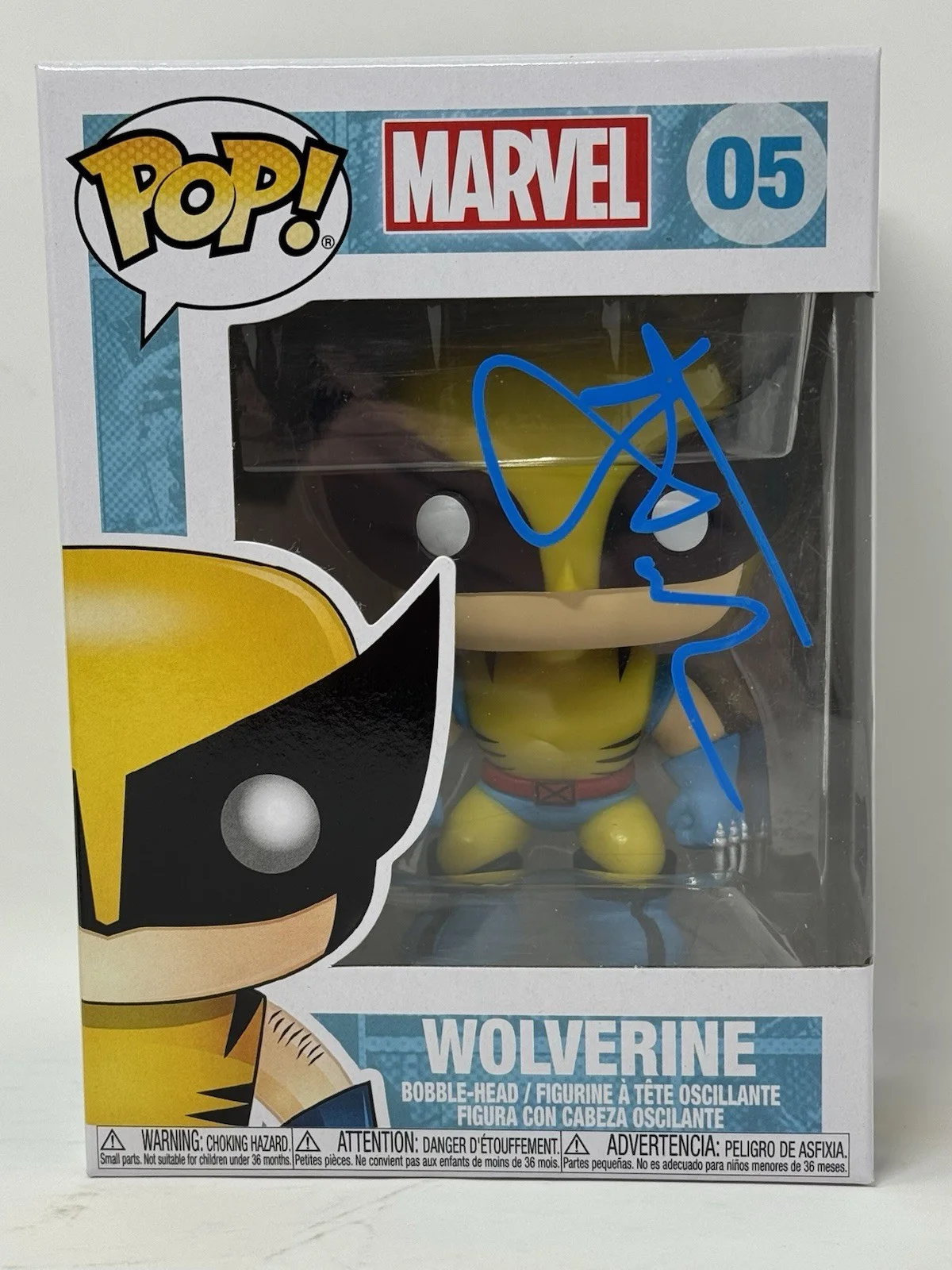 Hugh Jackman — Hugh Jackman X-Men Wolverine Signed Autograph Funko Pop Marvel #05 Beckett COA, изображение 2