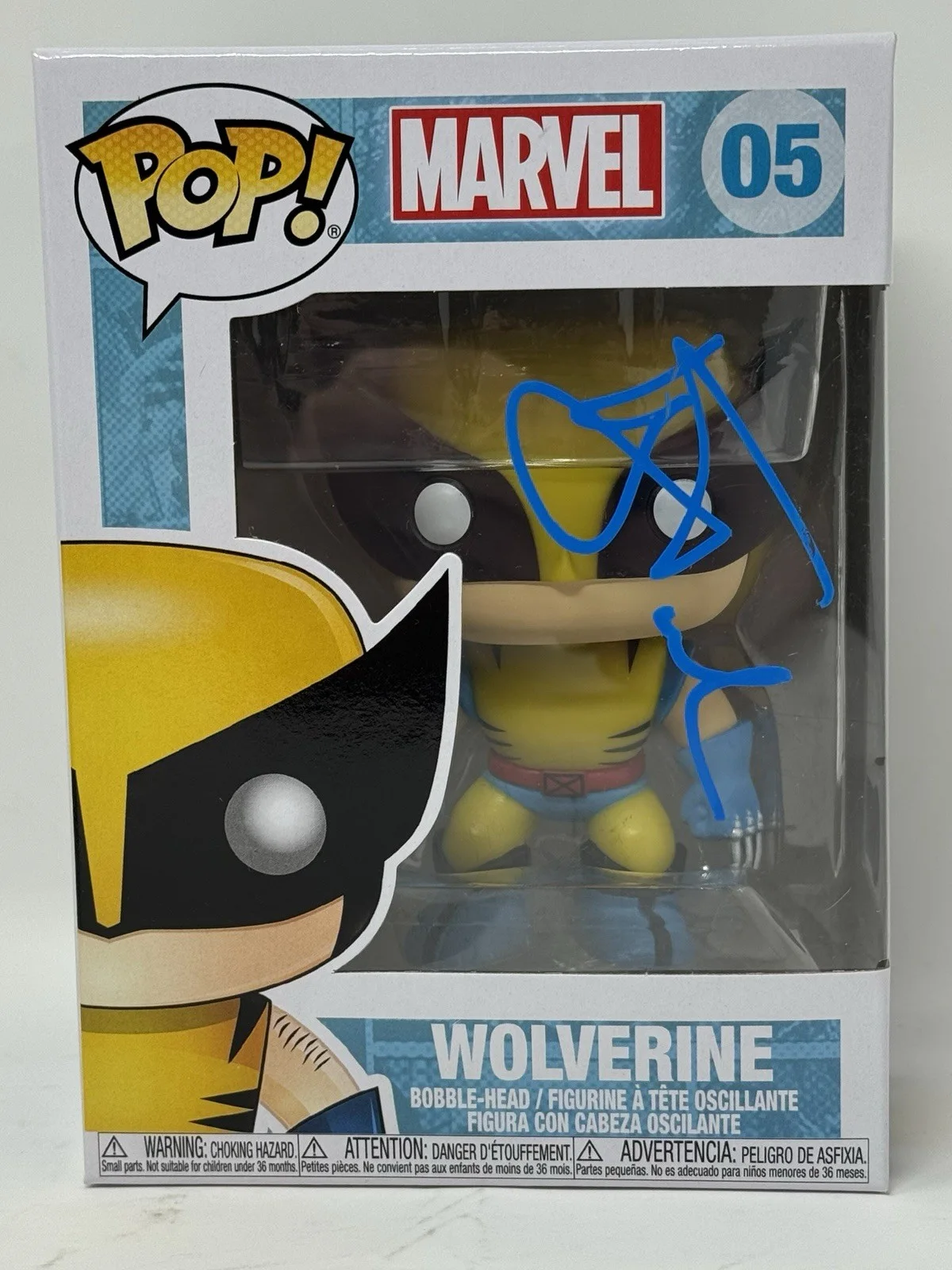 Hugh Jackman — Hugh Jackman Signed Wolverine Funko Pop X-Men Marvel #05 Autograph Beckett COA, image 2