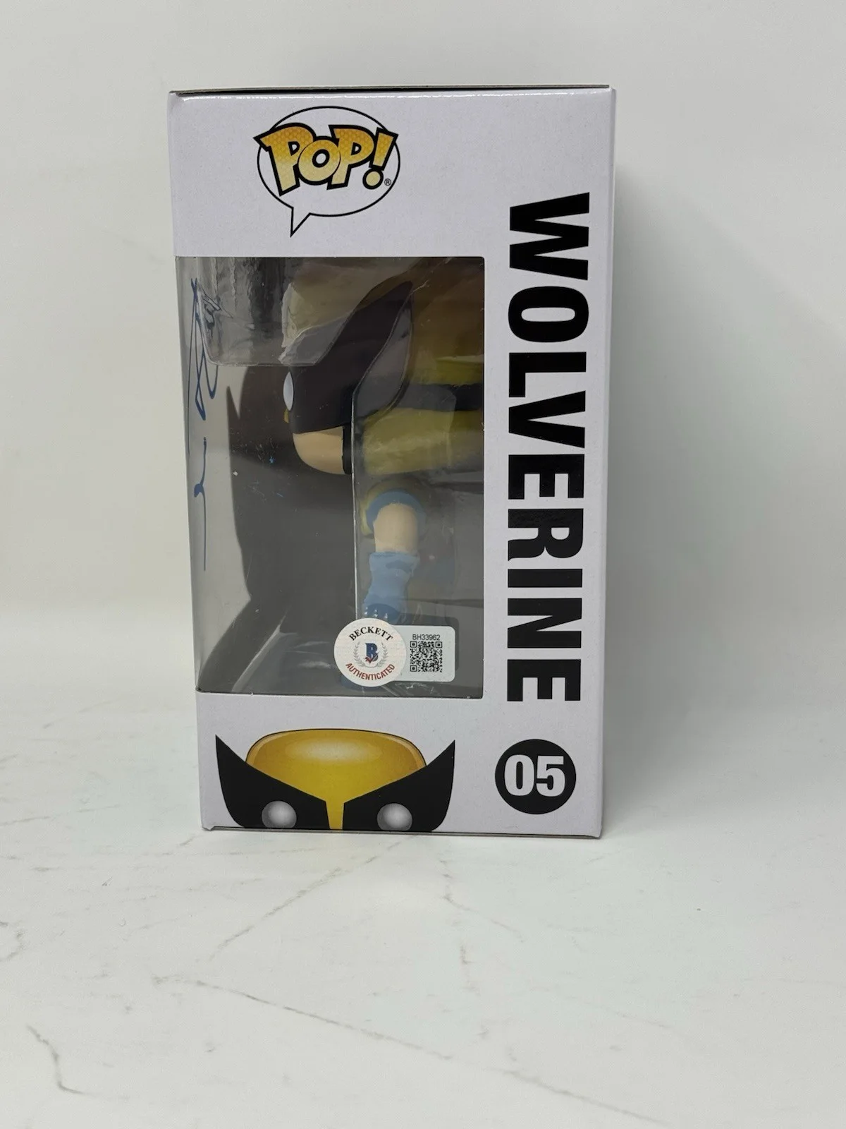 Hugh Jackman — Hugh Jackman Signed Wolverine Funko Pop X-Men Marvel #05 Autograph Beckett COA, image 4
