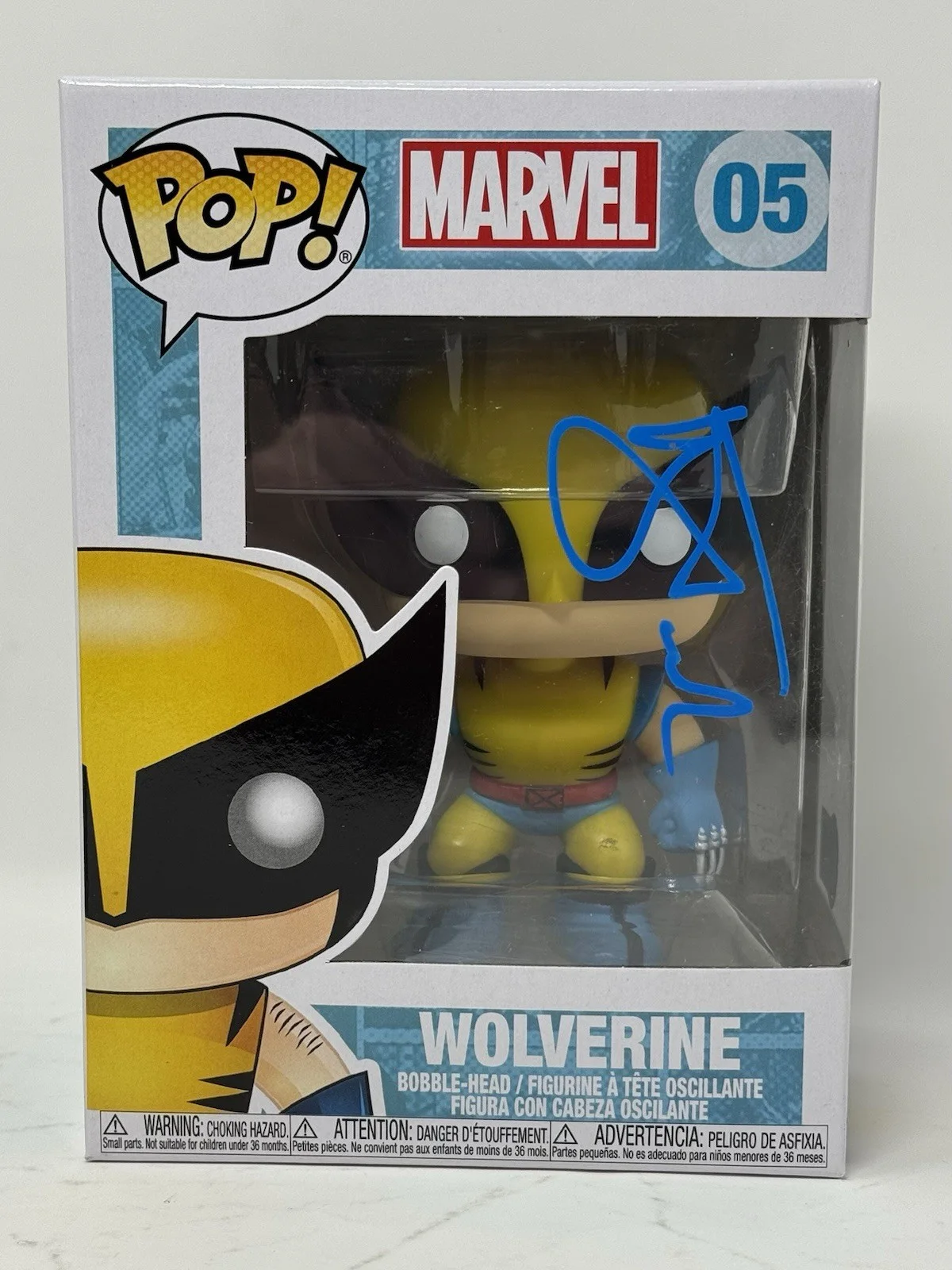 Hugh Jackman — Hugh Jackman Signed Wolverine Funko Pop X-Men Marvel #05 Autograph Beckett COA, image 2