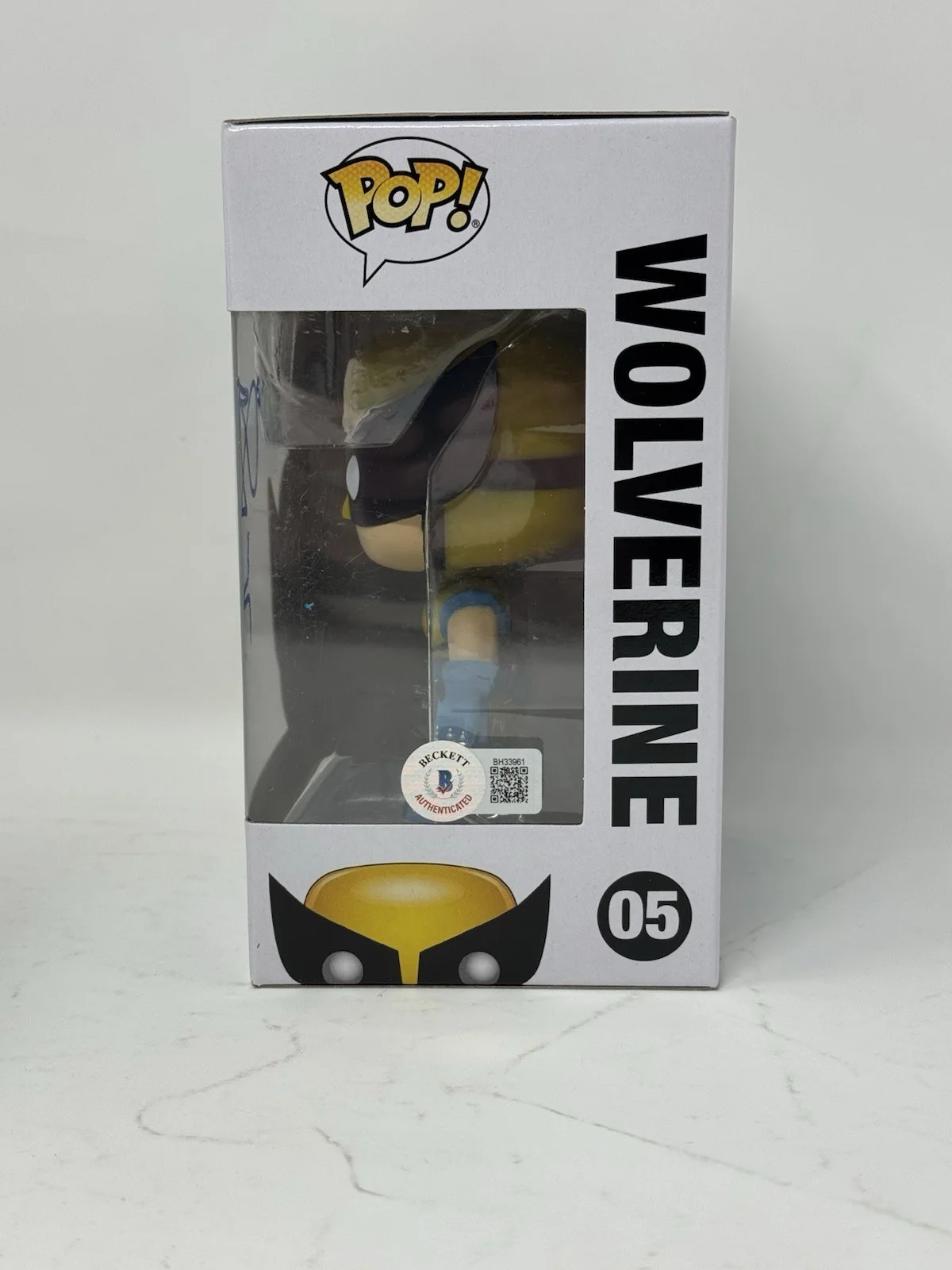 Hugh Jackman — Hugh Jackman Signed Wolverine Funko Pop X-Men Marvel #05 Autograph Beckett COA, image 4