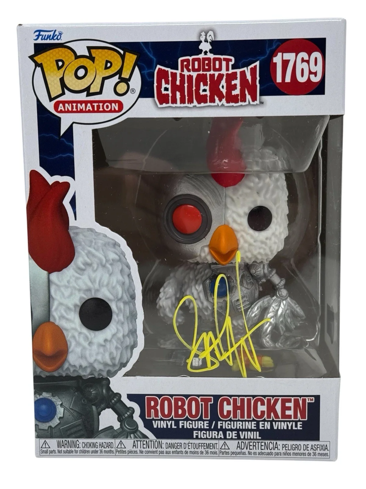 Seth Green — Seth Green Signed Autograph Robot Chicken Funko Pop Animation 1769 Beckett COA