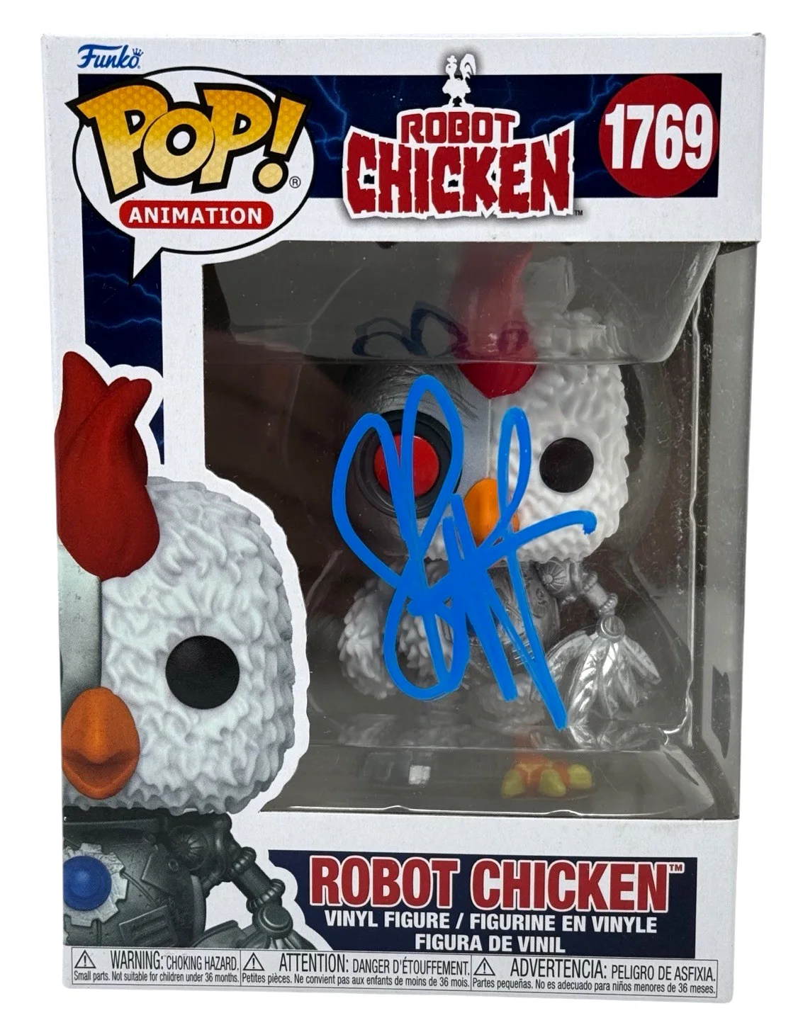 Seth Green — Seth Green Robot Chicken Signed Robot Chicken #1769 Funko Pop Autograph Beckett