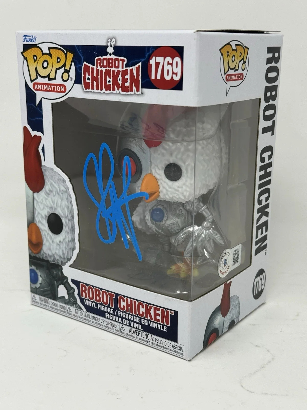 Seth Green — Seth Green Robot Chicken Signed Robot Chicken #1769 Funko Pop Autograph Beckett, image 3