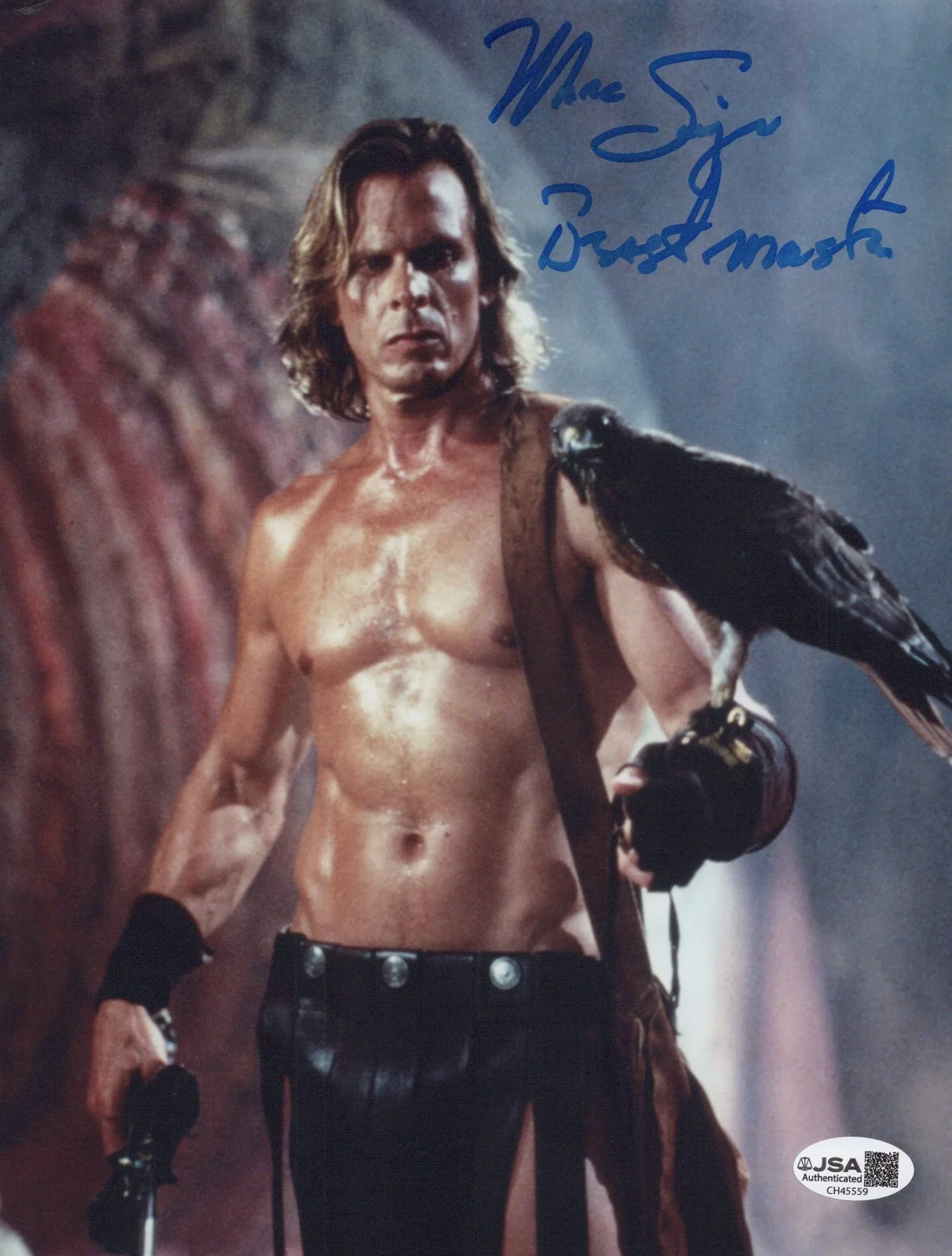 MARC SINGER — MARC SINGER Signed THE BEASTMASTER 8x10 Photo DARTANUS Autograph JSA COA