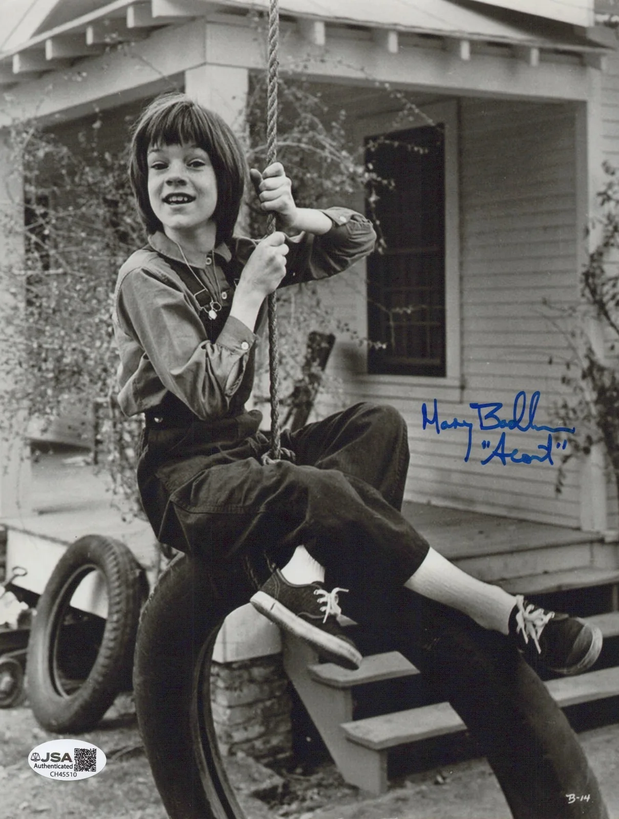 MARY BADHAM — MARY BADHAM Signed TO KILL A MOCKING 8x10 Photo SCOUT Autograph JSA CERT