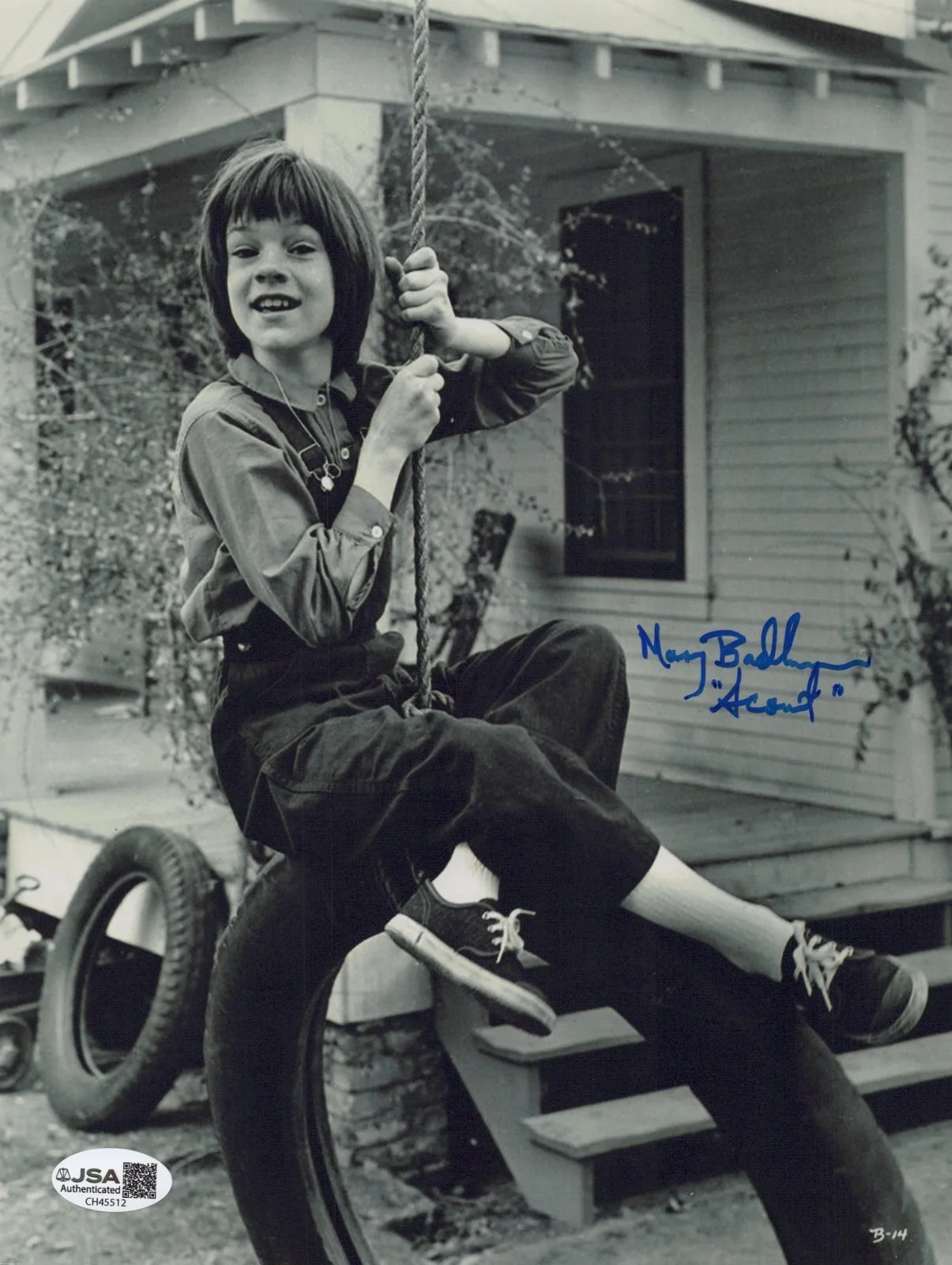 MARY BADHAM — MARY BADHAM Signed TO KILL A MOCKING 8x10 Photo SCOUT Autograph JSA CERT